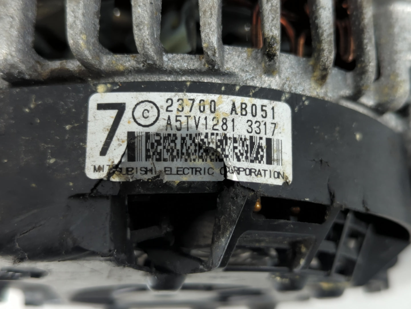 2024 Subaru Legacy Alternator Replacement Generator Charging Assembly Engine OEM P/N:23700 AB051 Fits Fits 2022 OEM Used Aut