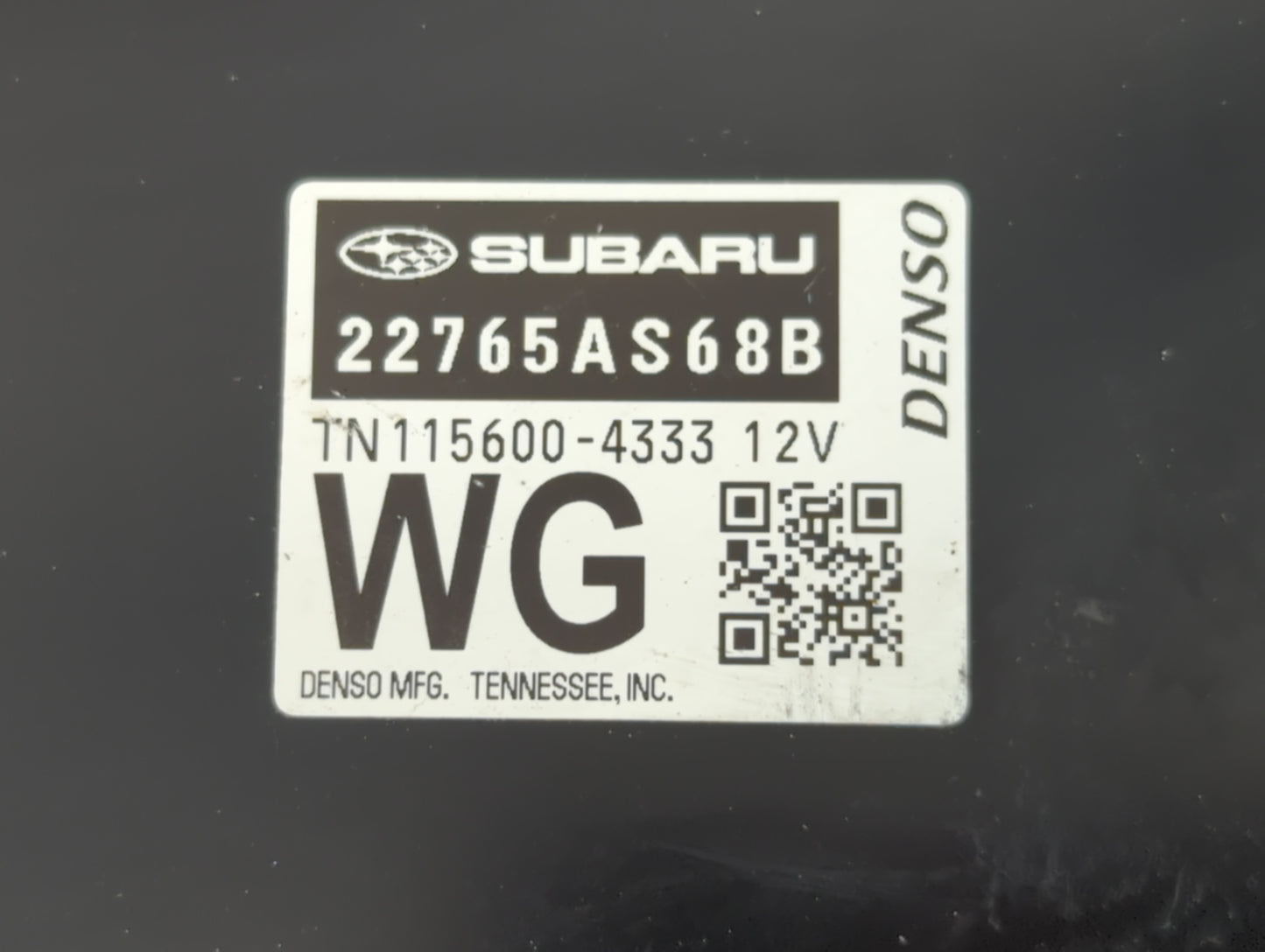 2024 Subaru Xv PCM Engine Control Computer ECU ECM PCU OEM P/N:22765AS68B Fits OEM Used Auto Parts - Oemusedautoparts1.com