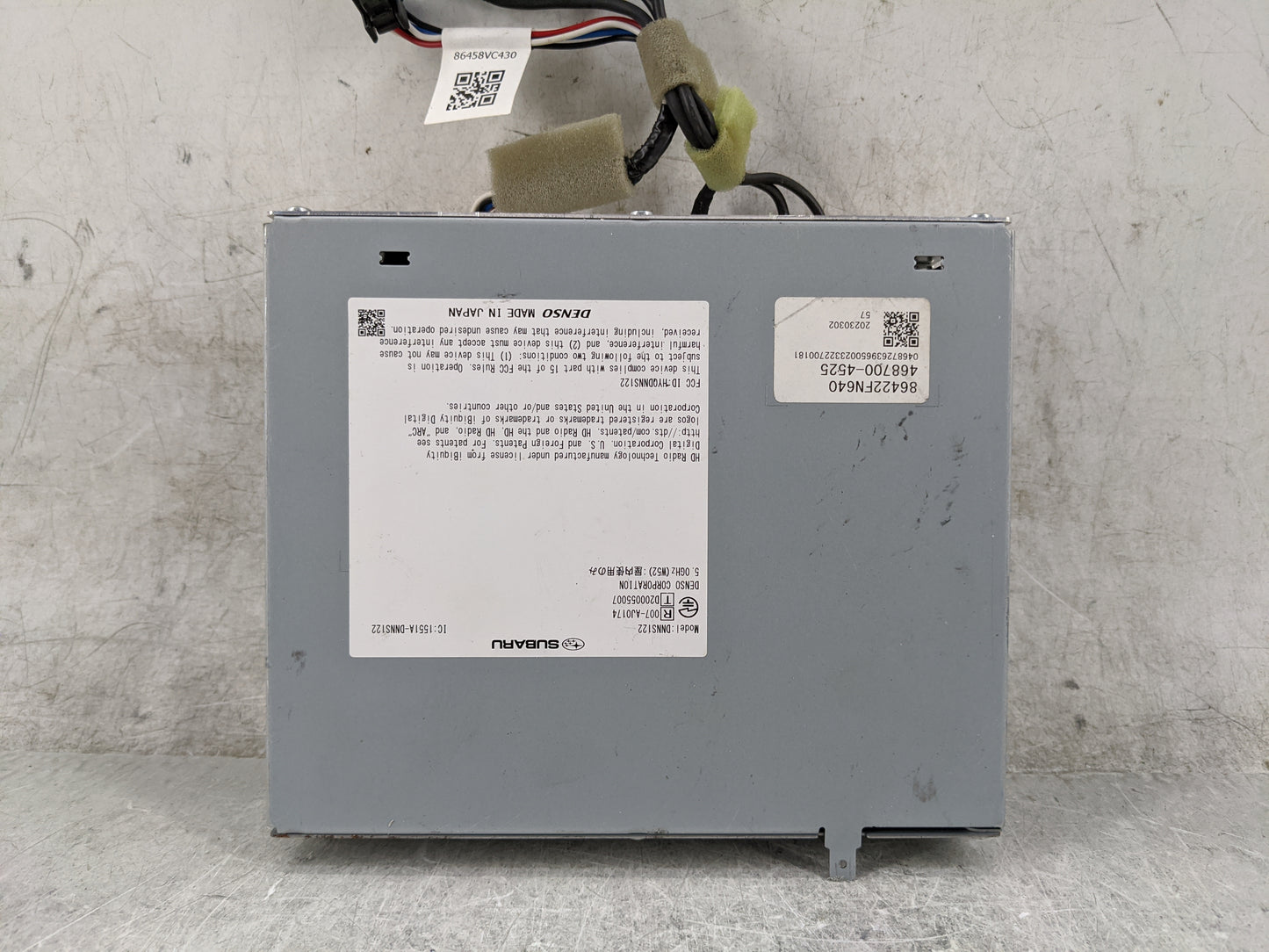 2024 Subaru Xv Radio AM FM Cd Player Receiver Replacement P/N:DNNS122 86458VC430, 86422FN640, 468700-4525 Fits OEM Used Auto