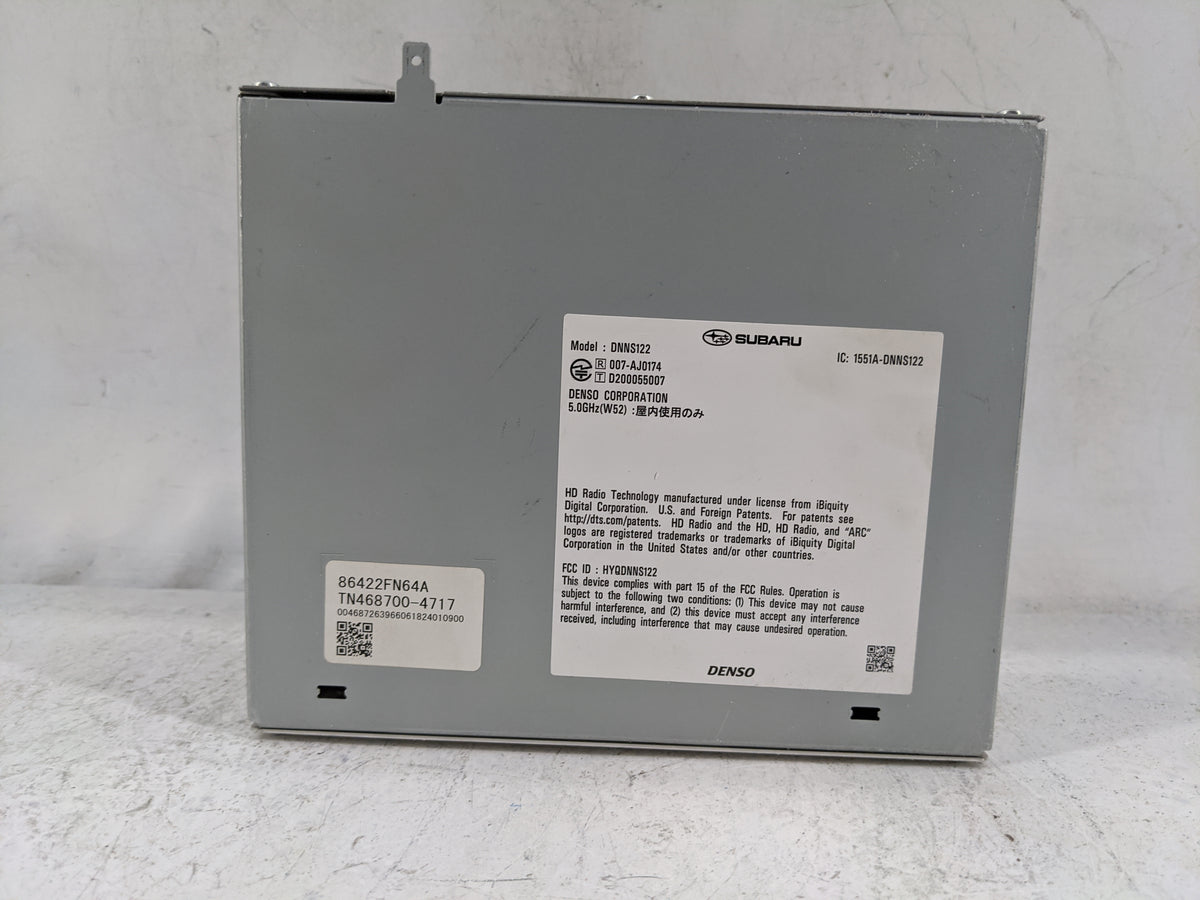 2024 Subaru Xv Radio AM FM Cd Player Receiver Replacement P/N:DNNS122 86422FN64A, HYGDNNS122, 1551A-DNNS122, TN468700-4717 F