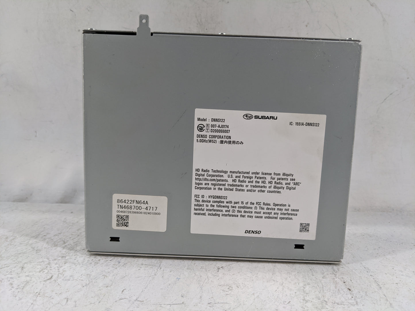 2024 Subaru Xv Radio AM FM Cd Player Receiver Replacement P/N:DNNS122 86422FN64A, HYGDNNS122, 1551A-DNNS122, TN468700-4717 F