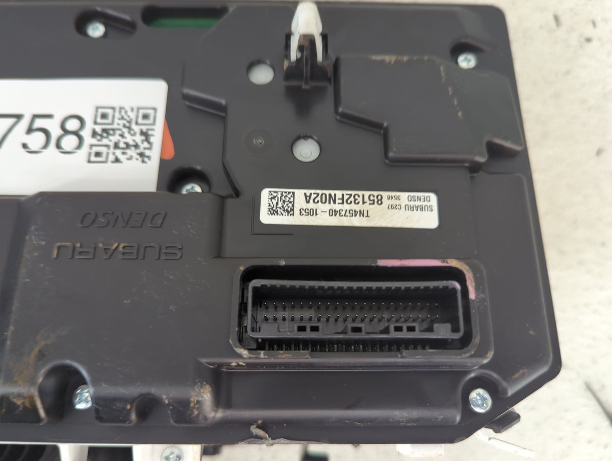 2024 Subaru Xv Instrument Cluster Speedometer Gauges P/N:TN457340-1053 85132FN02A Miles: Fits OEM Used Auto Parts - Oemuseda