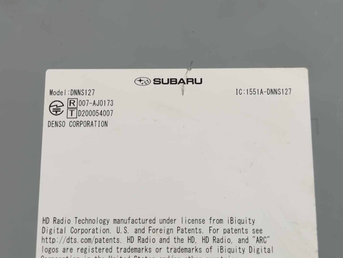 2024 Subaru Xv Am Fm Cd Player Radio Receiver - Oemusedautoparts1.com