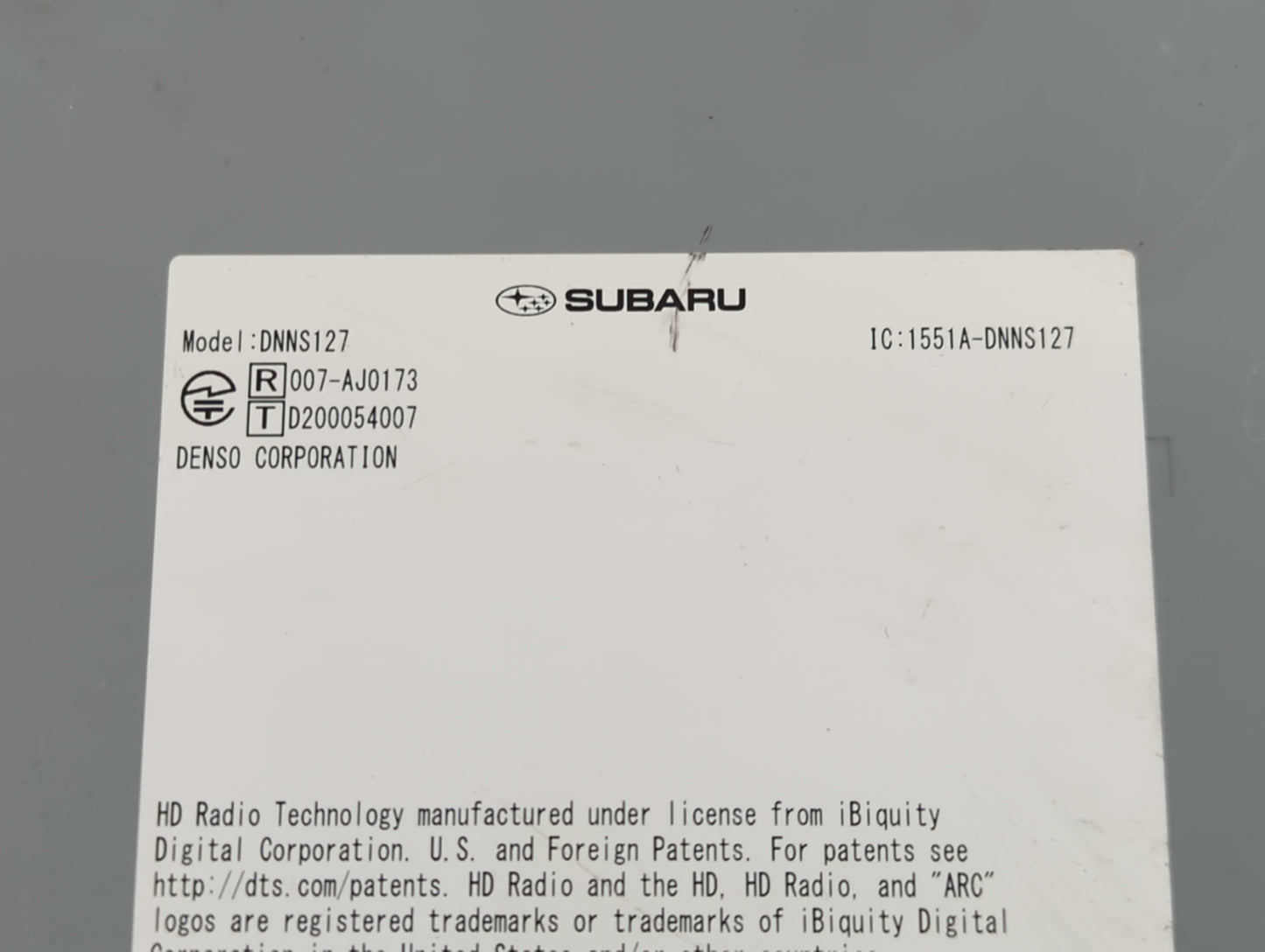 2024 Subaru Xv Am Fm Cd Player Radio Receiver - Oemusedautoparts1.com