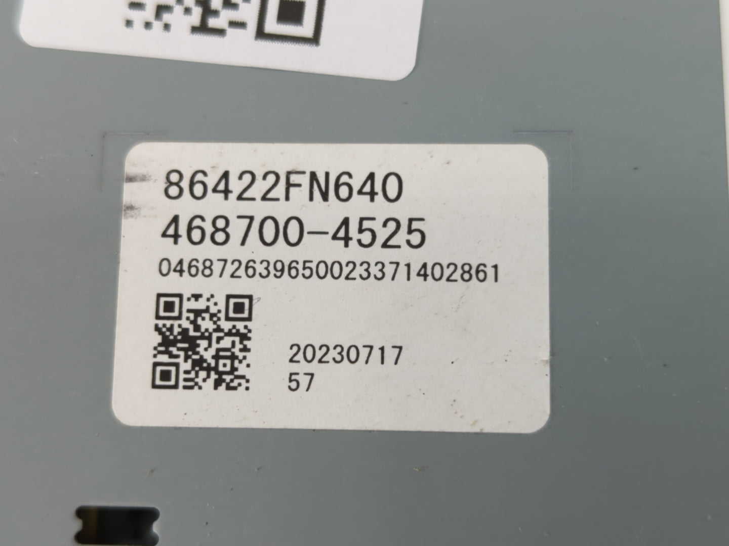 2024 Subaru Xv Radio AM FM Cd Player Receiver Replacement P/N:86422FN640 Fits OEM Used Auto Parts - Oemusedautoparts1.com