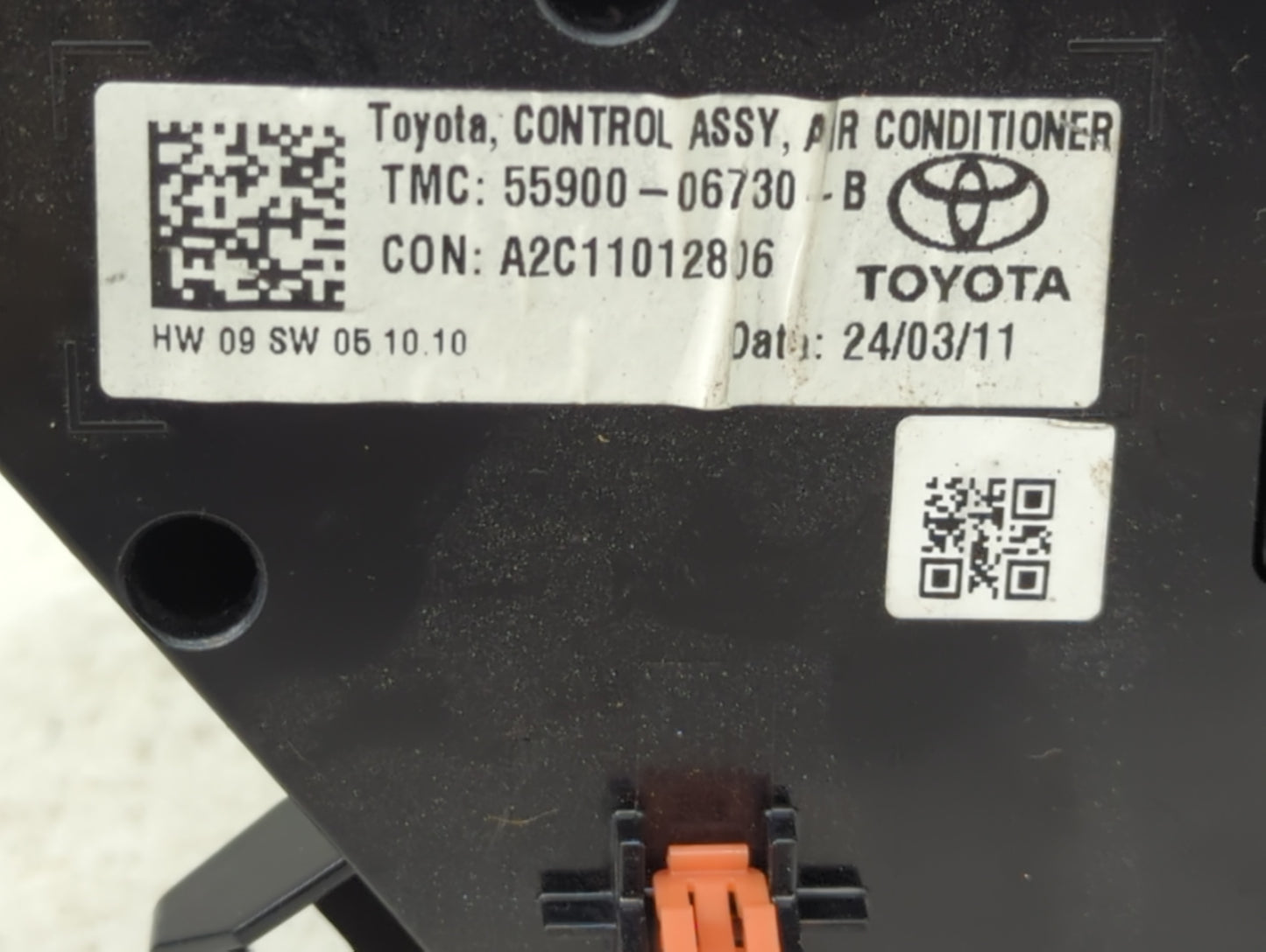 2018-2022 Toyota Camry Climate Control Module Temperature AC/Heater Replacement P/N:55900-06730-B Fits OEM Used Auto Parts -