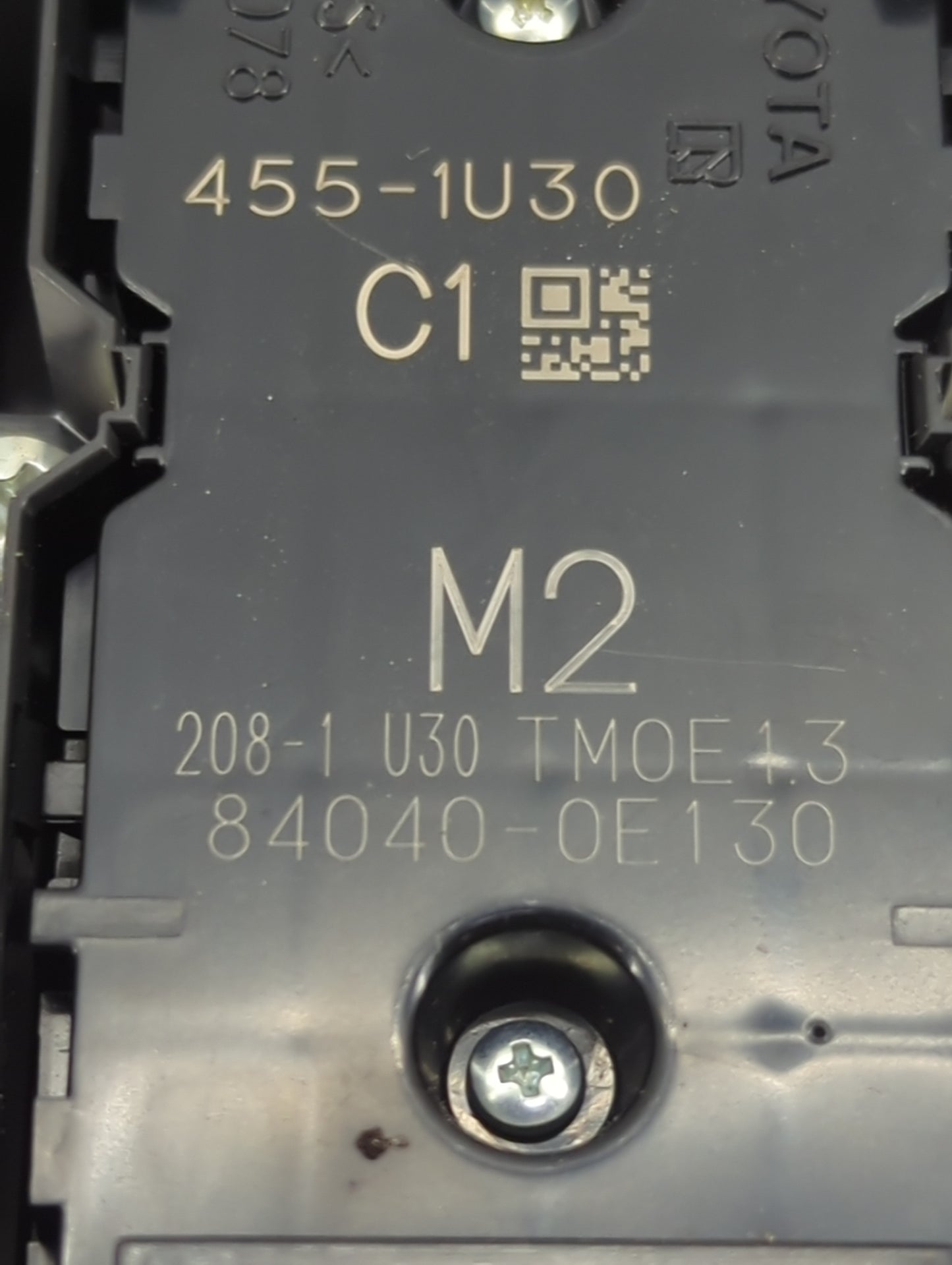 2018-2022 Toyota Camry Master Power Window Switch Replacement Driver Side Left P/N:455-1U30 208-1 U30 TMOE13 Fits OEM Used A
