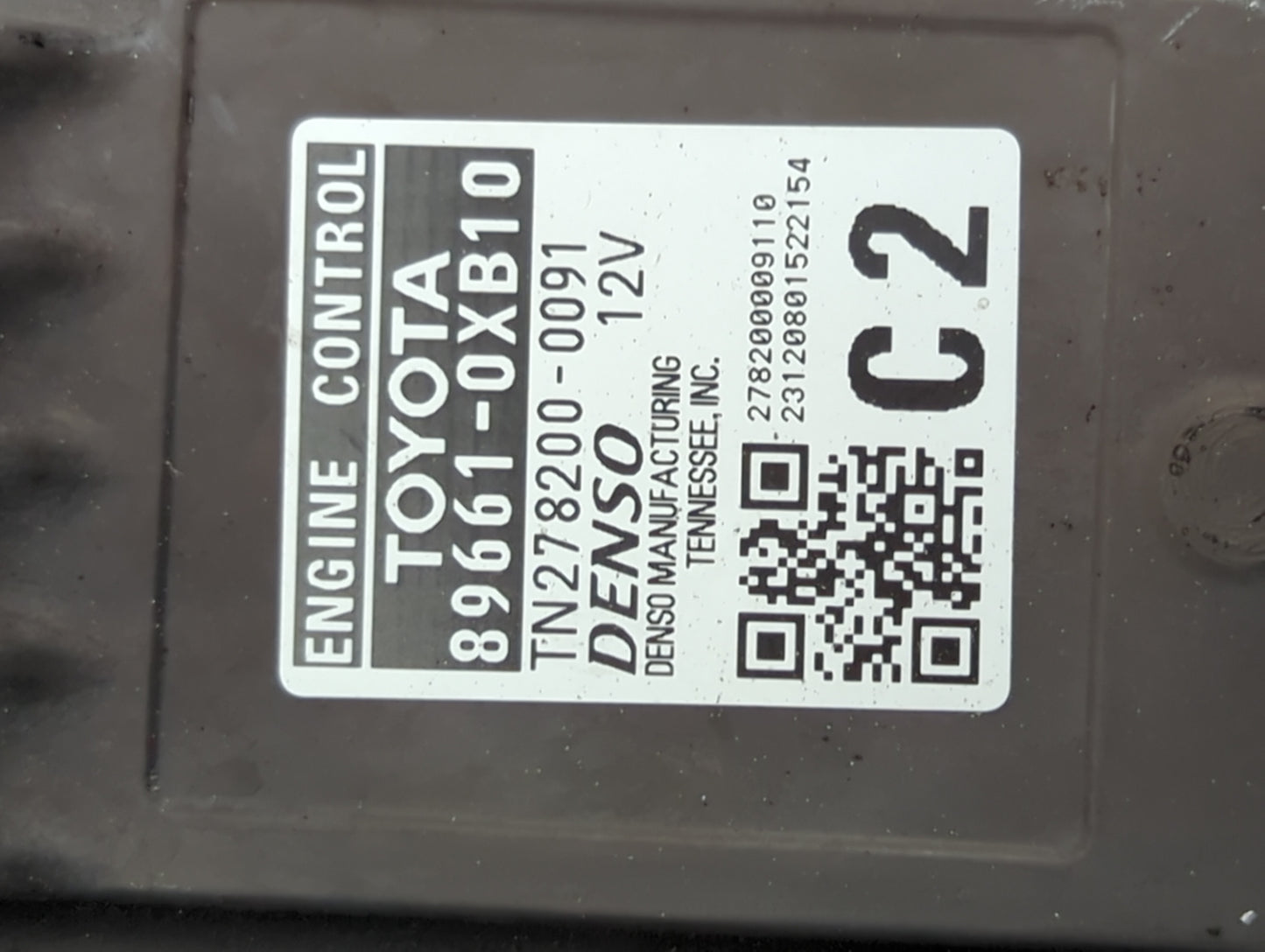 2024 Toyota Camry PCM Engine Control Computer ECU ECM PCU OEM P/N:89661-0XB10 TN278200-0091 Fits OEM Used Auto Parts - Oemus