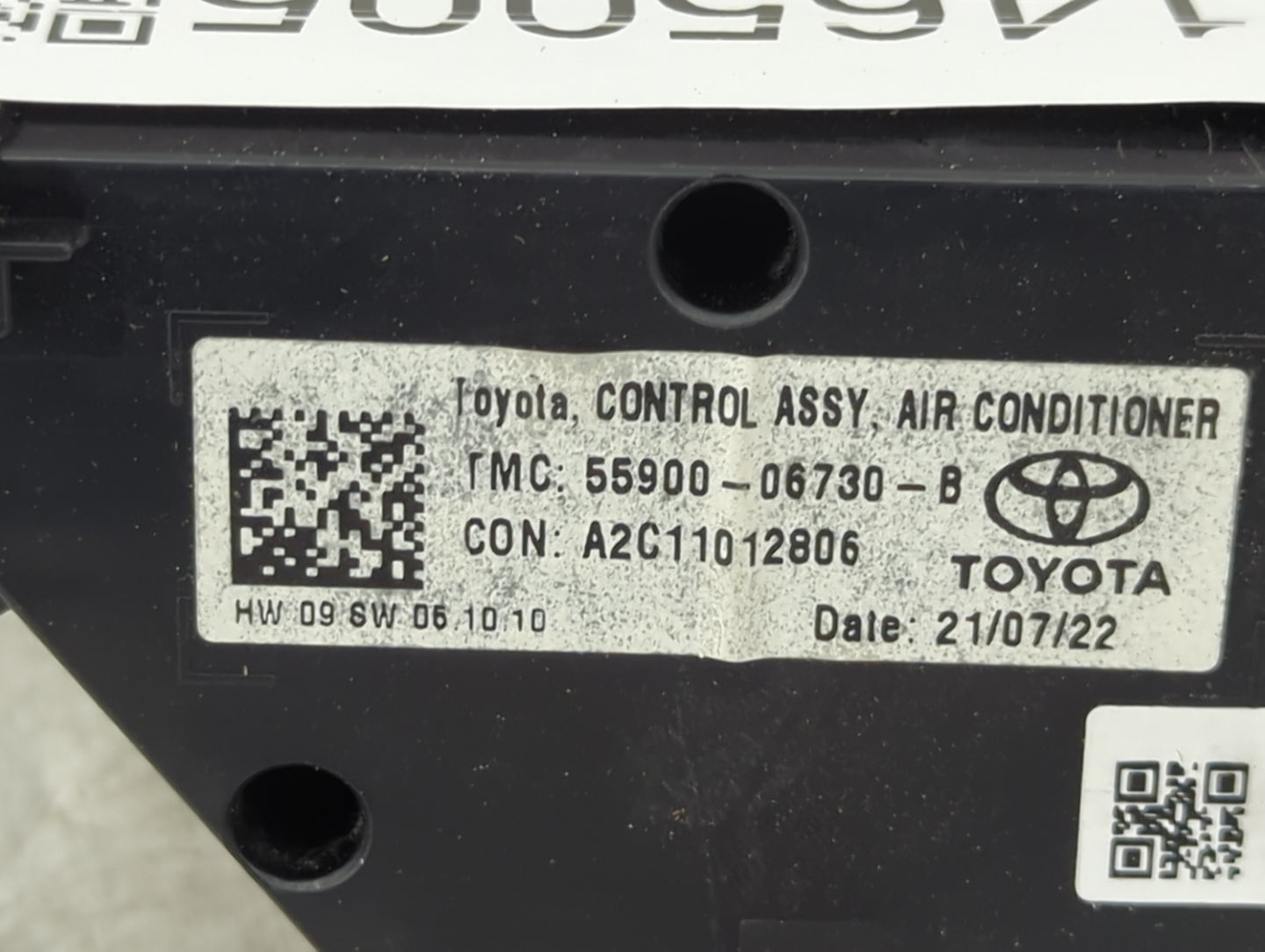 2018-2022 Toyota Camry Climate Control Module Temperature AC/Heater Replacement P/N:55900-06730-B A2C11012806 Fits OEM Used 