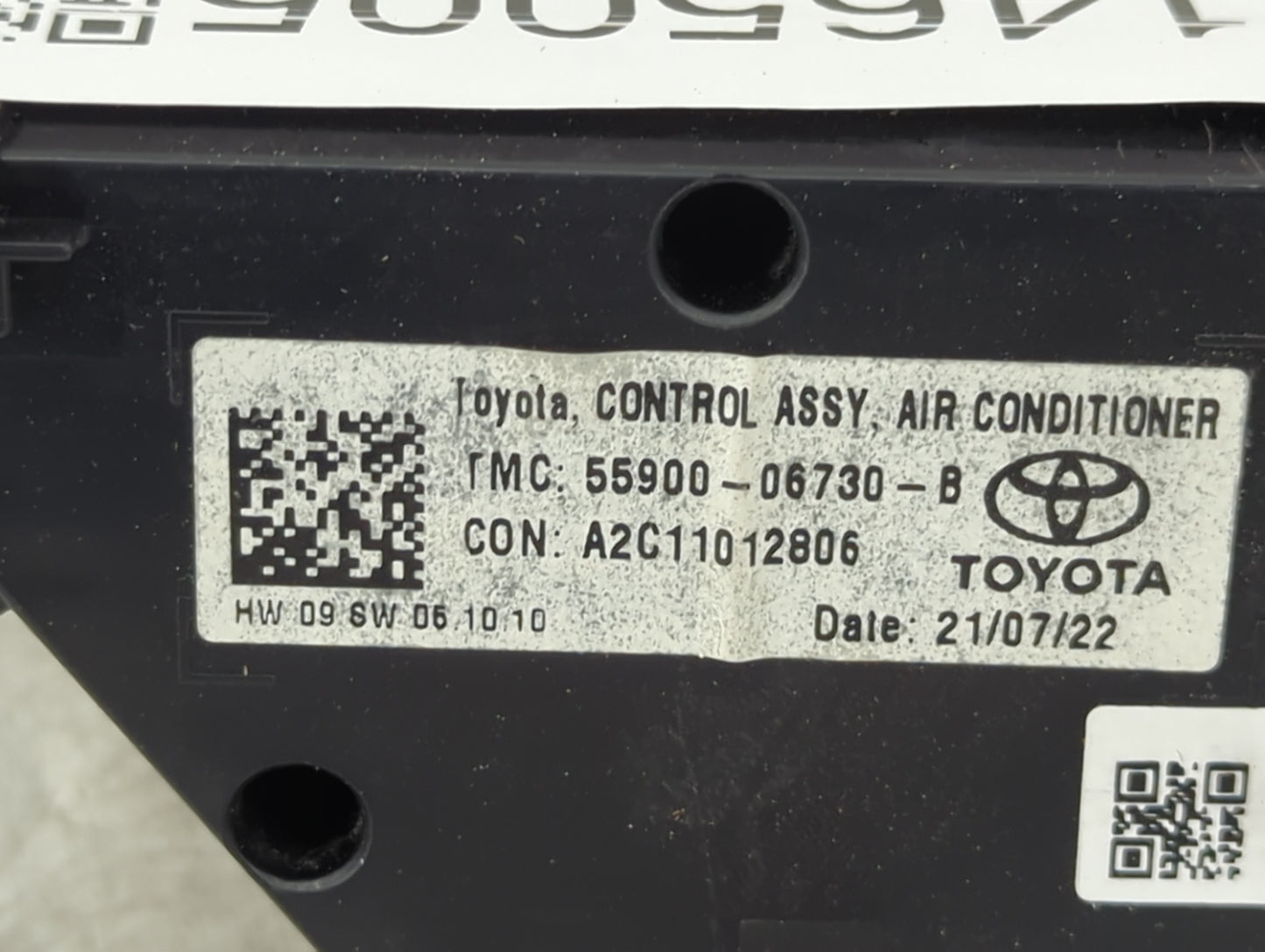 2018-2022 Toyota Camry Climate Control Module Temperature AC/Heater Replacement P/N:55900-06730-B A2C11012806 Fits OEM Used 