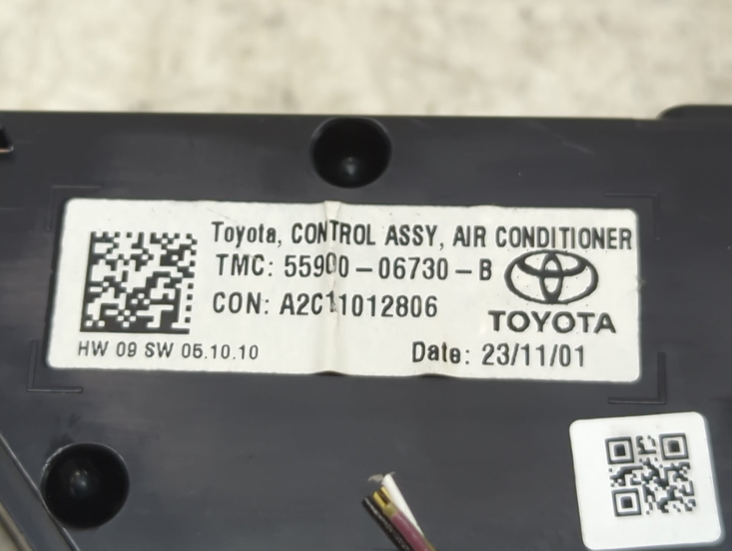 2018-2022 Toyota Camry Climate Control Module Temperature AC/Heater Replacement P/N:55900-06730-B A2C11012806 Fits OEM Used 