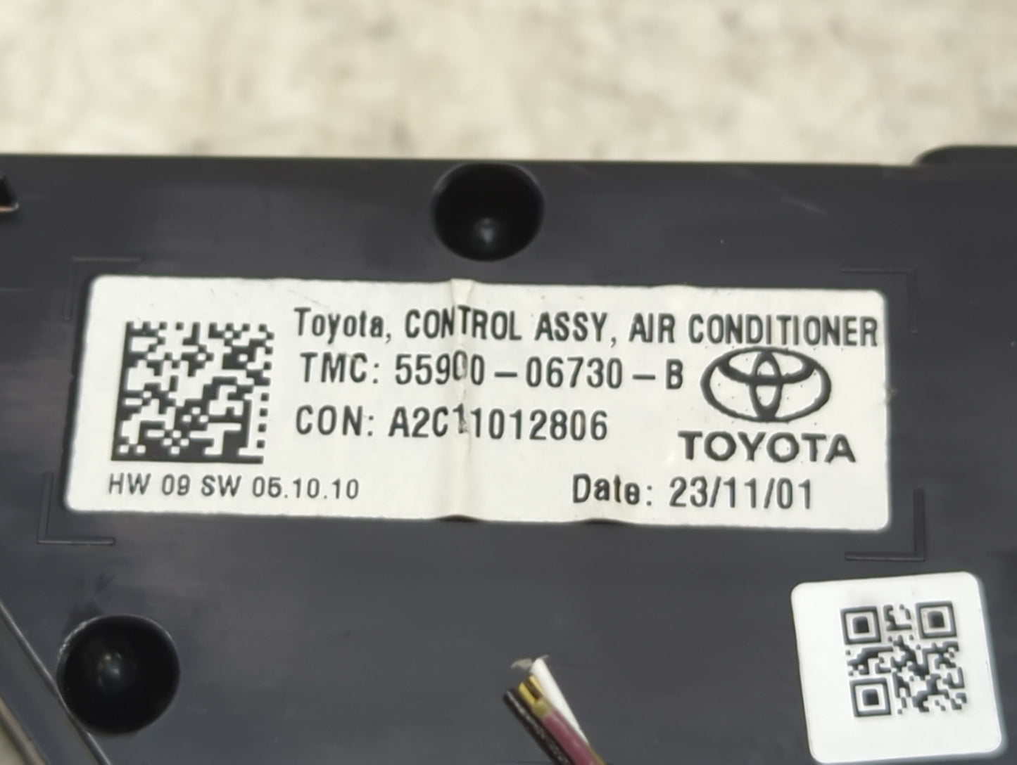 2018-2022 Toyota Camry Climate Control Module Temperature AC/Heater Replacement P/N:55900-06730-B A2C11012806 Fits OEM Used 