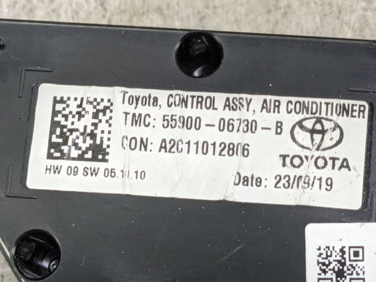 2018-2022 Toyota Camry Climate Control Module Temperature AC/Heater Replacement P/N:55900-06730-B A2C11012806 Fits OEM Used 