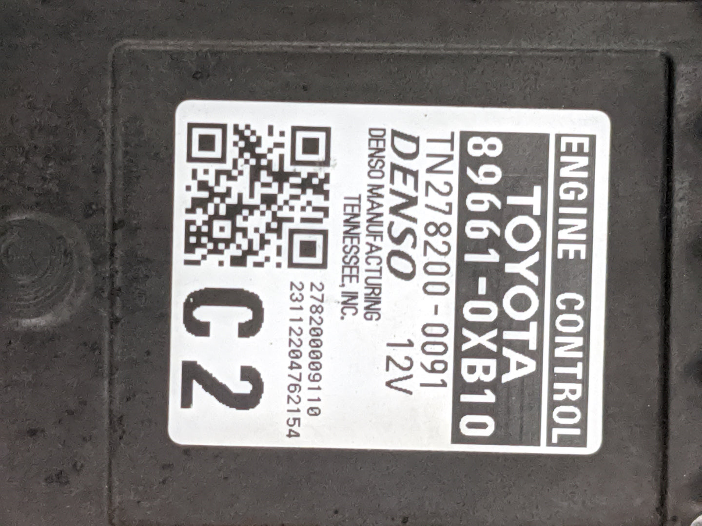 2020-2022 Toyota Camry PCM Engine Control Computer ECU ECM PCU OEM P/N:89661-0XB10 TN278200-0091 Fits Fits 2020 2021 2022 OE