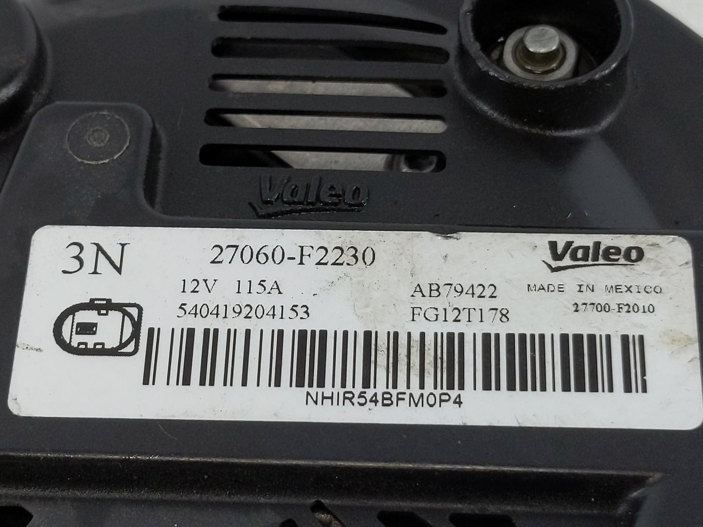 2020-2022 Toyota Corolla Alternator Replacement Generator Charging Assembly Engine OEM P/N:27060-F2230 Fits OEM Used Auto Pa