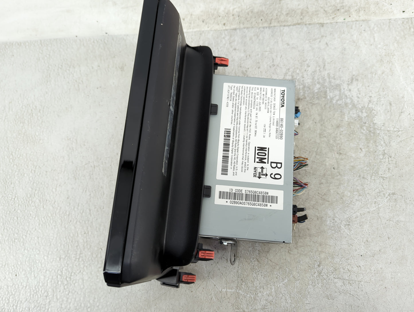 2024 Toyota Corolla Radio AM FM Cd Player Receiver Replacement P/N:86140-02B90 Fits OEM Used Auto Parts - Oemusedautoparts1.