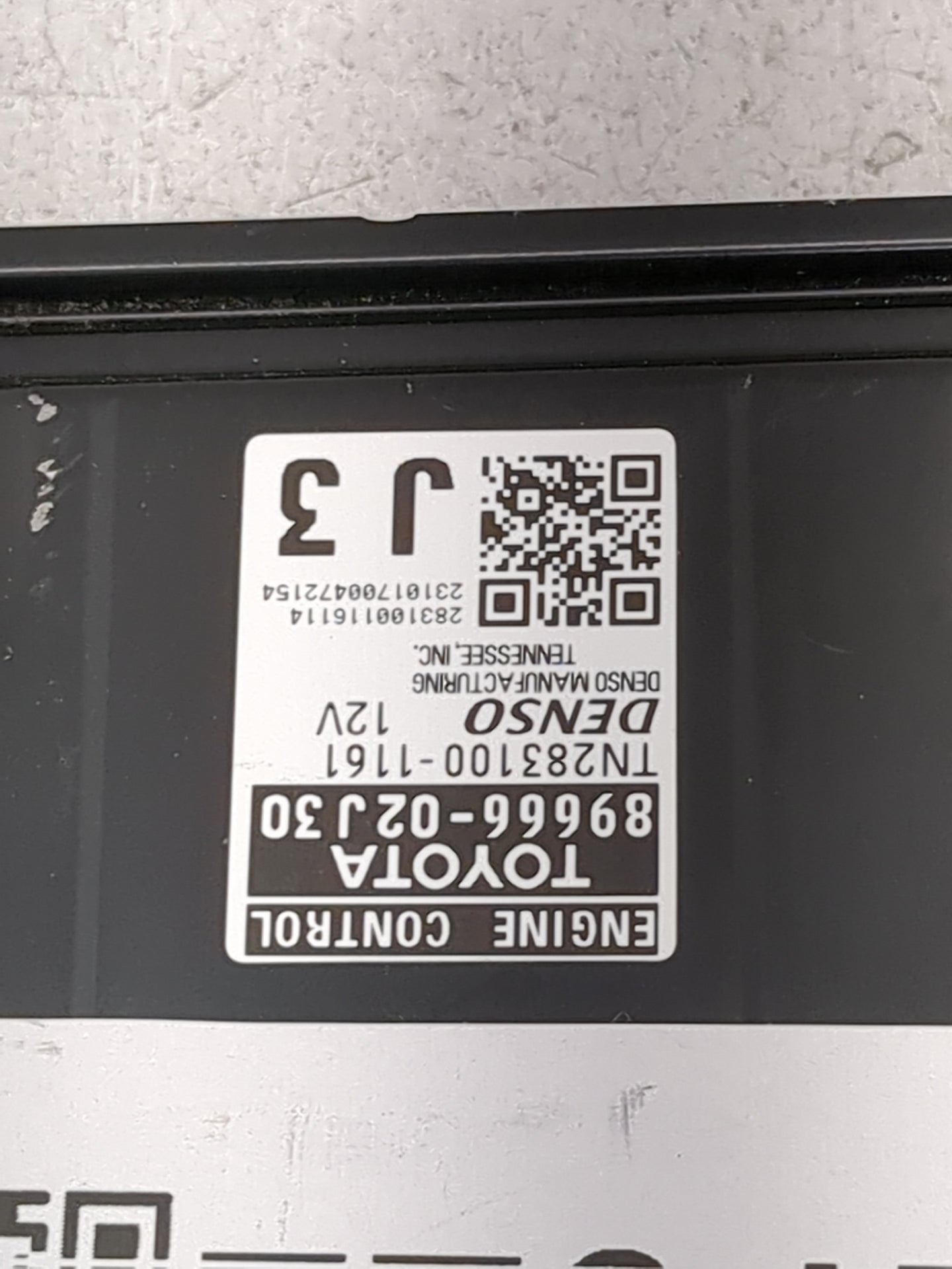 2024 Toyota Corolla PCM Engine Control Computer ECU ECM PCU OEM P/N:89666-02J30 TN283100-1161 Fits OEM Used Auto Parts - Oem