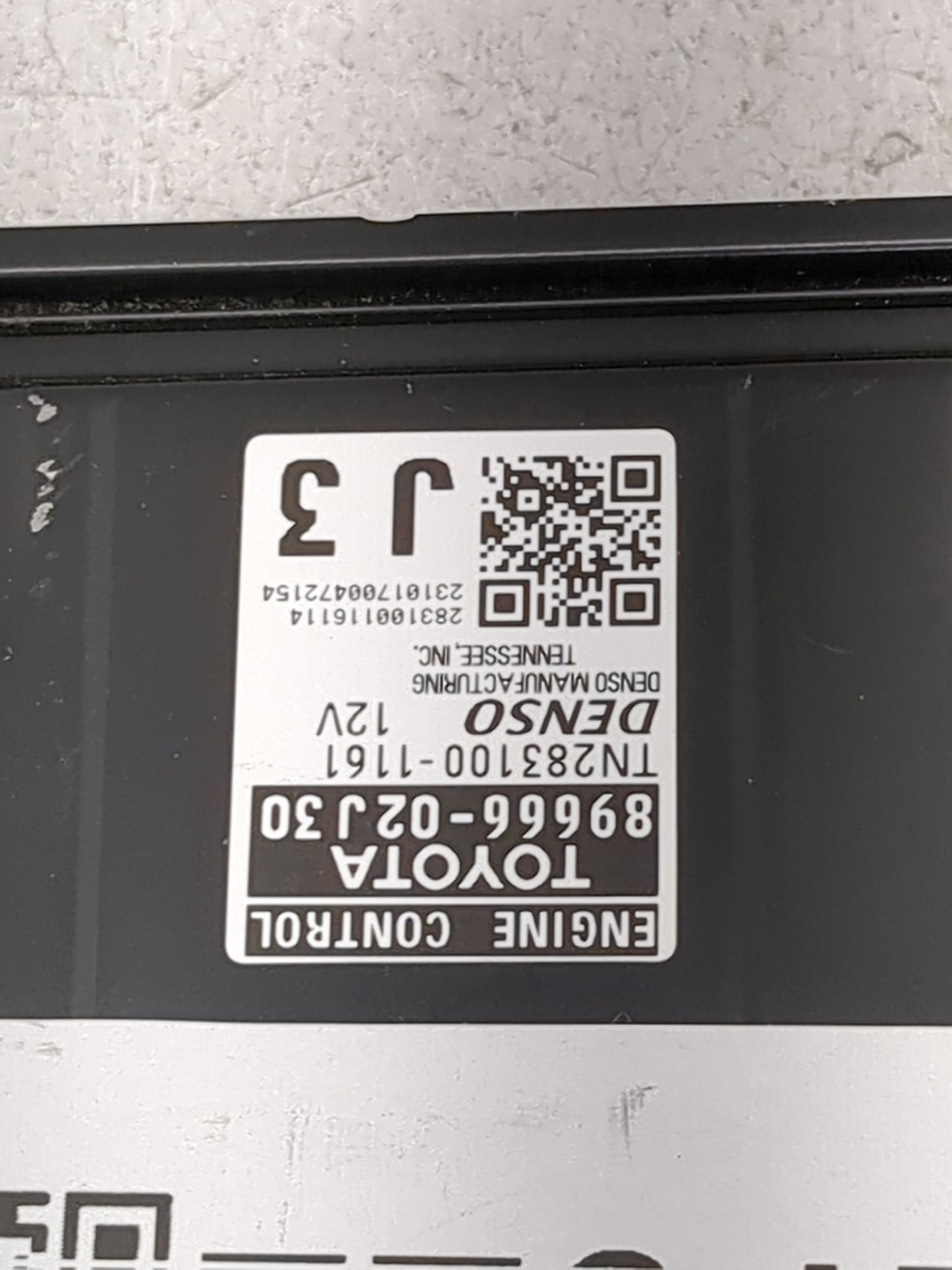 2024 Toyota Corolla PCM Engine Control Computer ECU ECM PCU OEM P/N:89666-02J30 TN283100-1161 Fits OEM Used Auto Parts - Oem