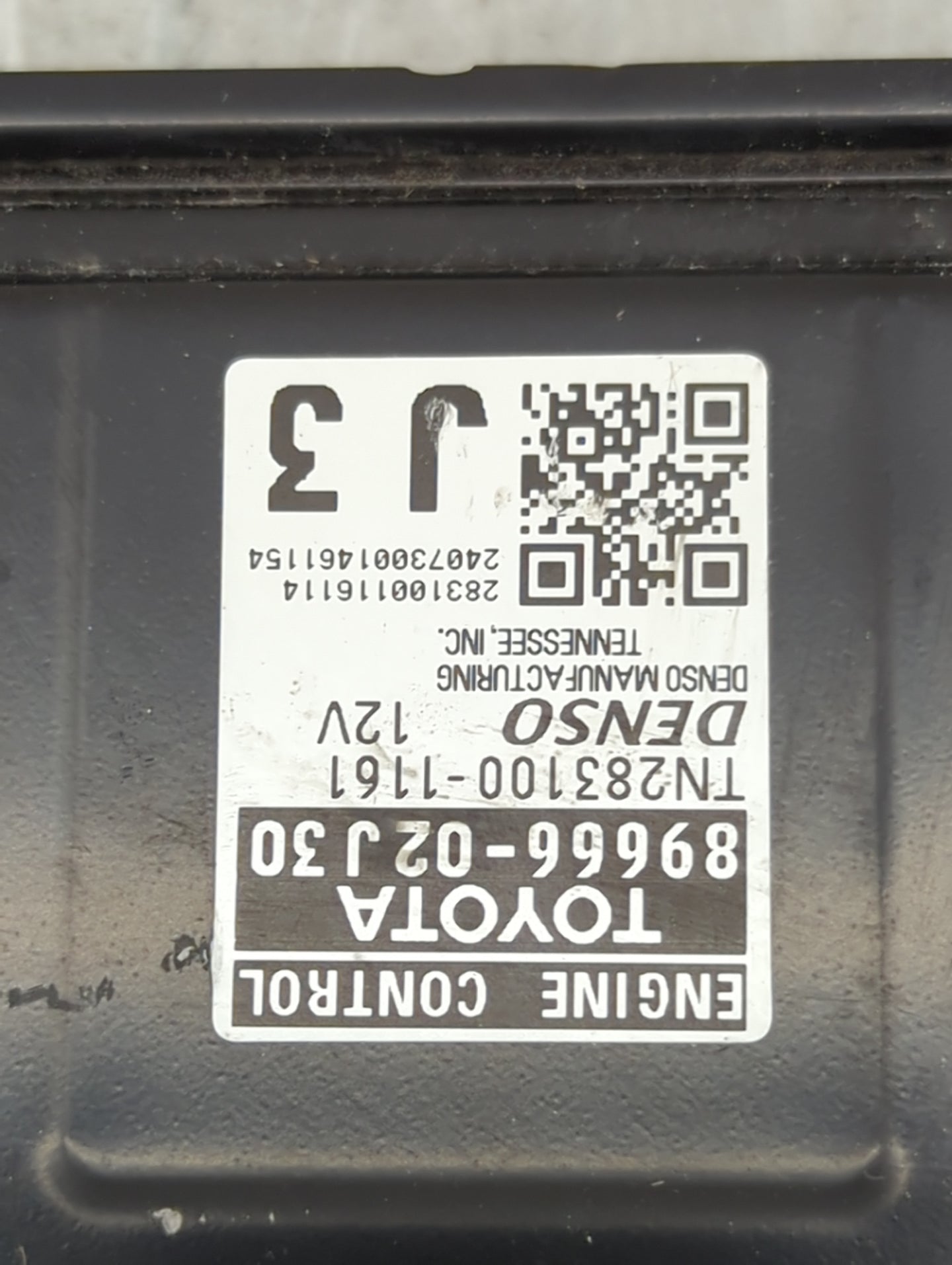 2024 Toyota Corolla PCM Engine Control Computer ECU ECM PCU OEM P/N:89666-02J30 TN283100-1161 Fits OEM Used Auto Parts - Oem