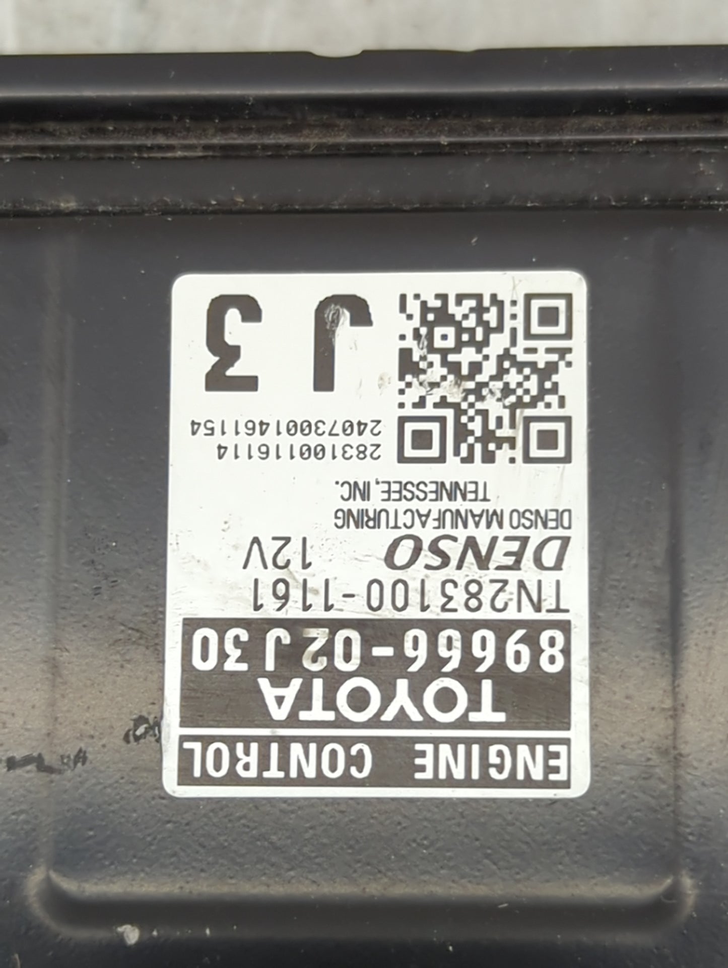 2024 Toyota Corolla PCM Engine Control Computer ECU ECM PCU OEM P/N:89666-02J30 TN283100-1161 Fits OEM Used Auto Parts - Oem