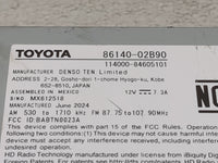 2024 Toyota Corolla Radio AM FM Cd Player Receiver Replacement P/N:86140-02B90 114000-84605101, BABTN0023A Fits OEM Used Aut