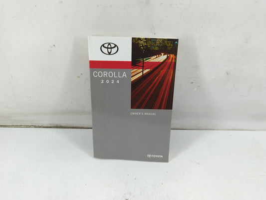 2024 Toyota Corolla Owners Manual Book Guide P/N:01999-02684 OEM Used Auto Parts - Oemusedautoparts1.com