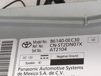 2024 Toyota Highlander Radio AM FM Cd Player Receiver Replacement P/N:86140-0EC30 CN-ST2DN07X, AT2104 Fits OEM Used Auto Par