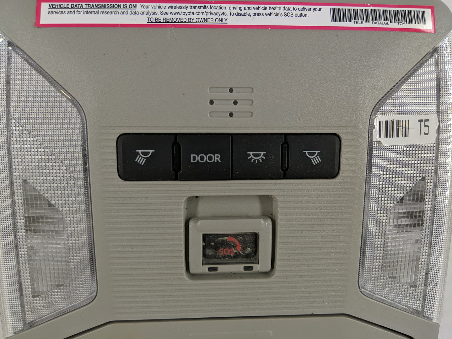 2024 Toyota Rav4 Overhead Roof Console - Oemusedautoparts1.com