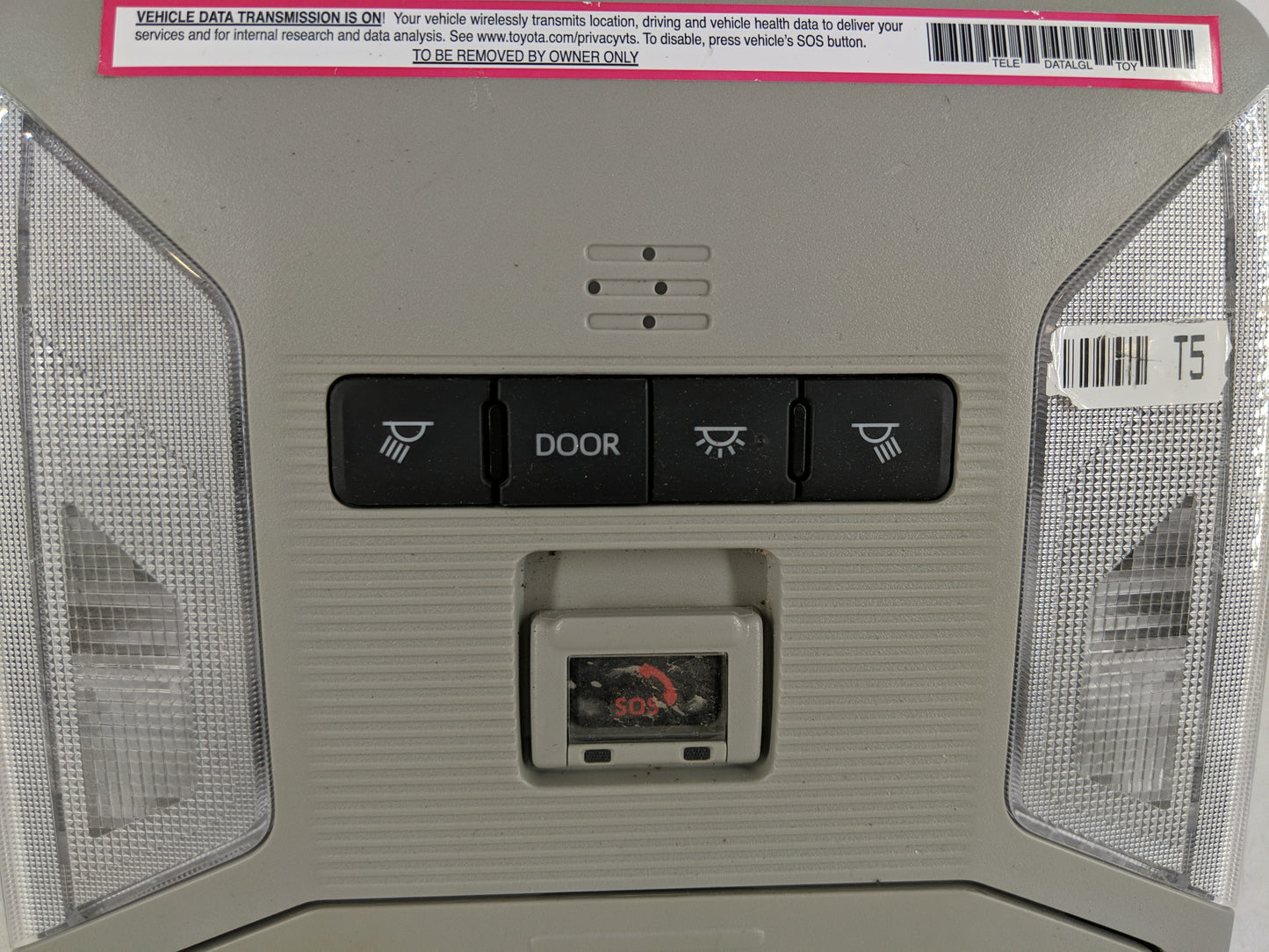 2024 Toyota Rav4 Overhead Roof Console - Oemusedautoparts1.com