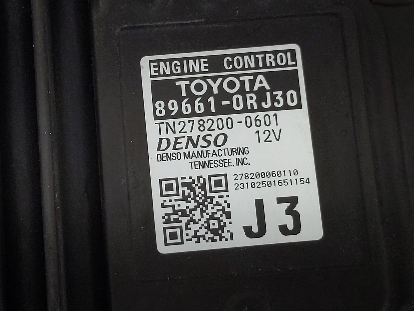 2024 Toyota Rav4 PCM Engine Control Computer ECU ECM PCU OEM P/N:89661-0RJ30 Fits OEM Used Auto Parts - Oemusedautoparts1.co
