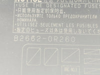 2019-2022 Toyota Rav4 Fusebox Fuse Box Panel Relay Module P/N:82662-0R260 Fits Fits 2019 2020 2021 2022 OEM Used Auto Parts 