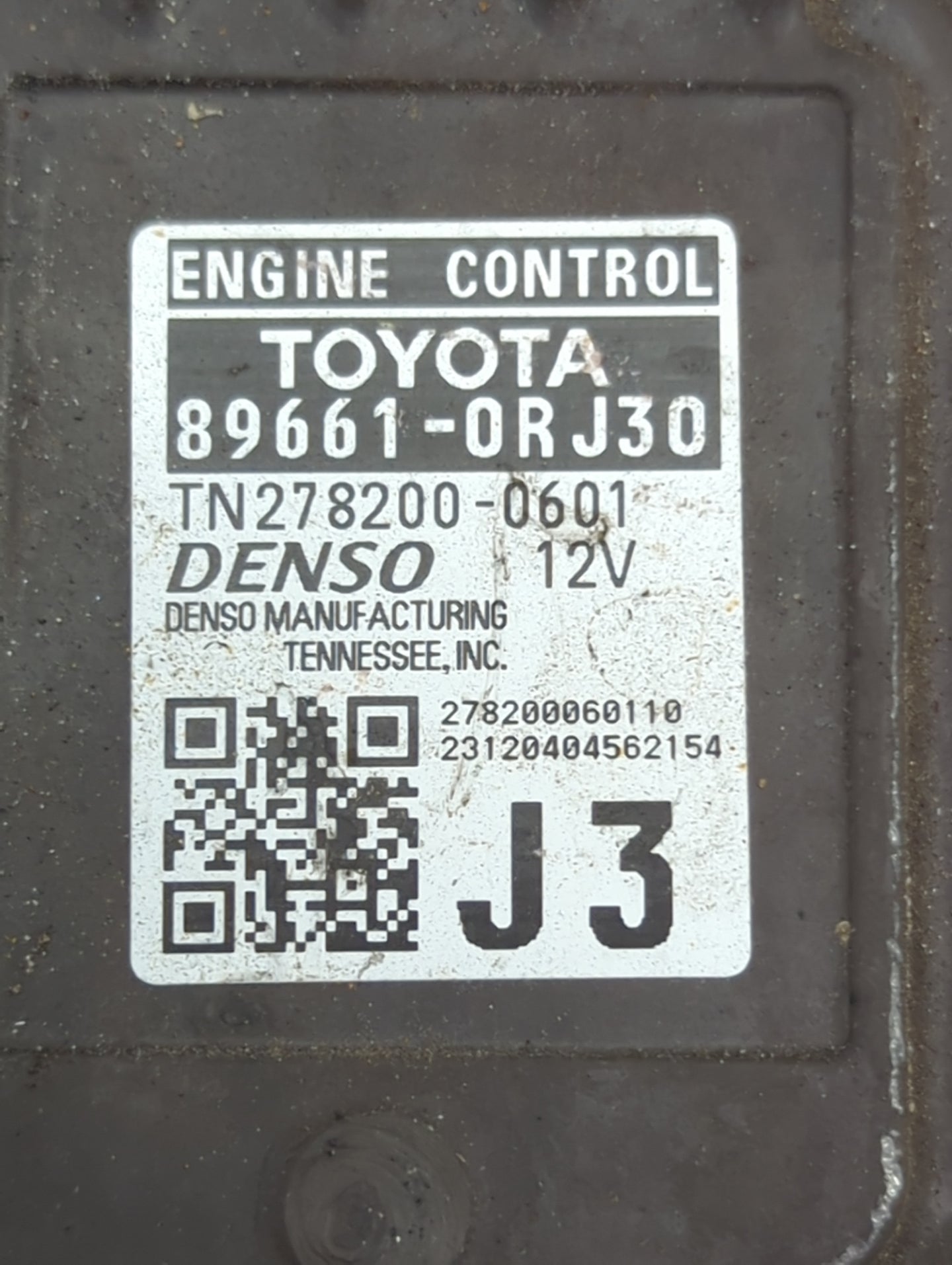 2024 Toyota Rav4 PCM Engine Control Computer ECU ECM PCU OEM P/N:89661-0RJ30 TN278200-0601 Fits OEM Used Auto Parts - Oemuse