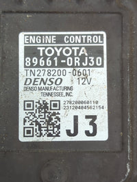 2024 Toyota Rav4 PCM Engine Control Computer ECU ECM PCU OEM P/N:89661-0RJ30 TN278200-0601 Fits OEM Used Auto Parts - Oemuse