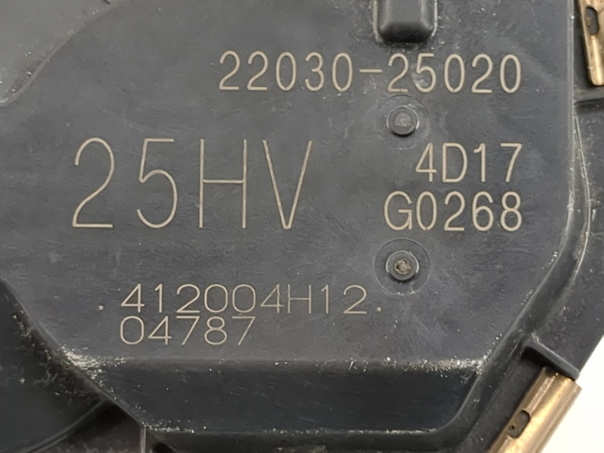 2019-2022 Toyota Rav4 Throttle Body P/N:22030-25020 25HV, 412004H12 Fits Fits 2018 2019 2020 2021 2022 OEM Used Auto Parts -