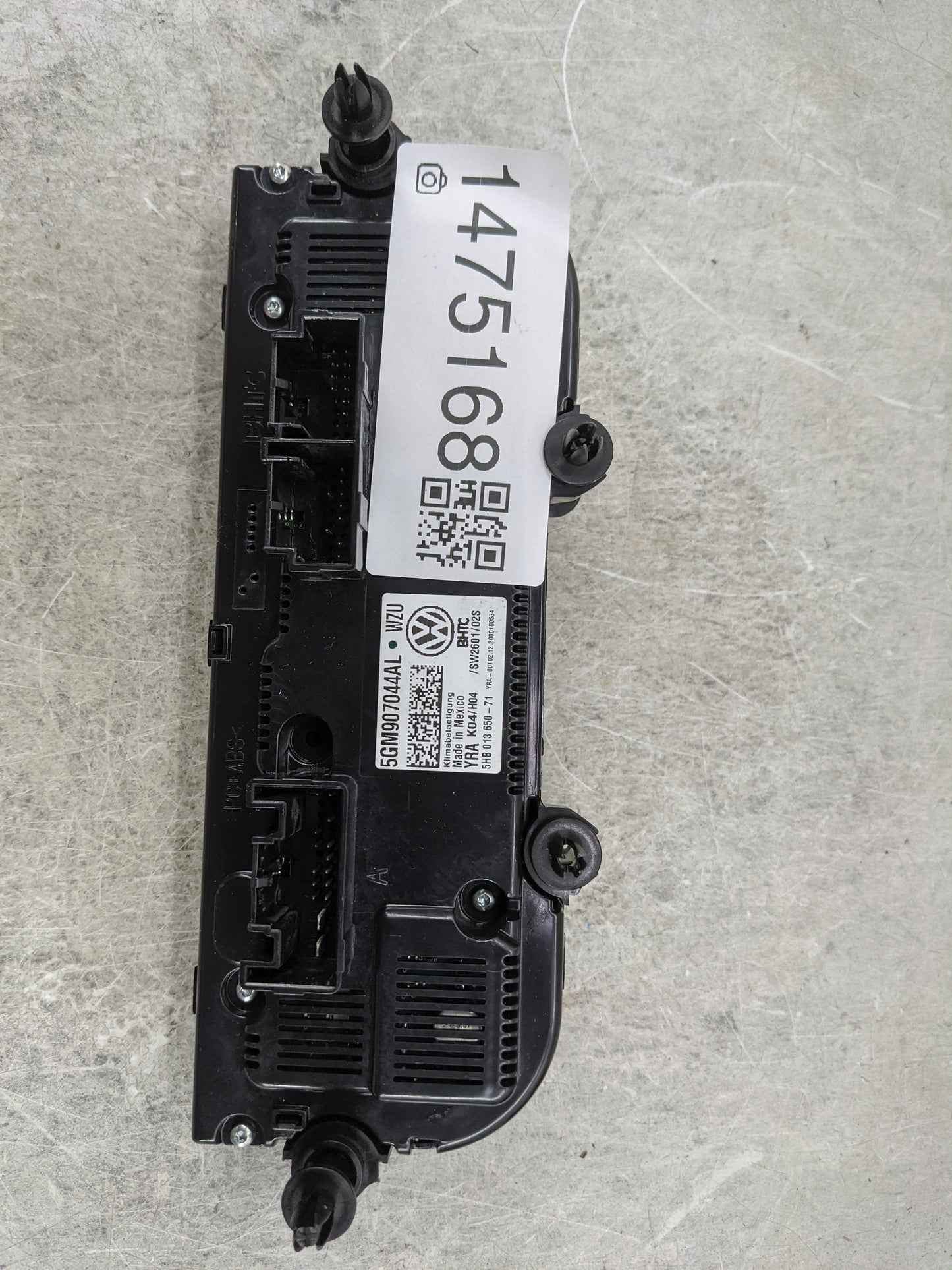 2024 Volkswagen Jetta Climate Control Module Temperature AC/Heater Replacement P/N:5GM907044AL 5HB01365071 Fits OEM Used Aut