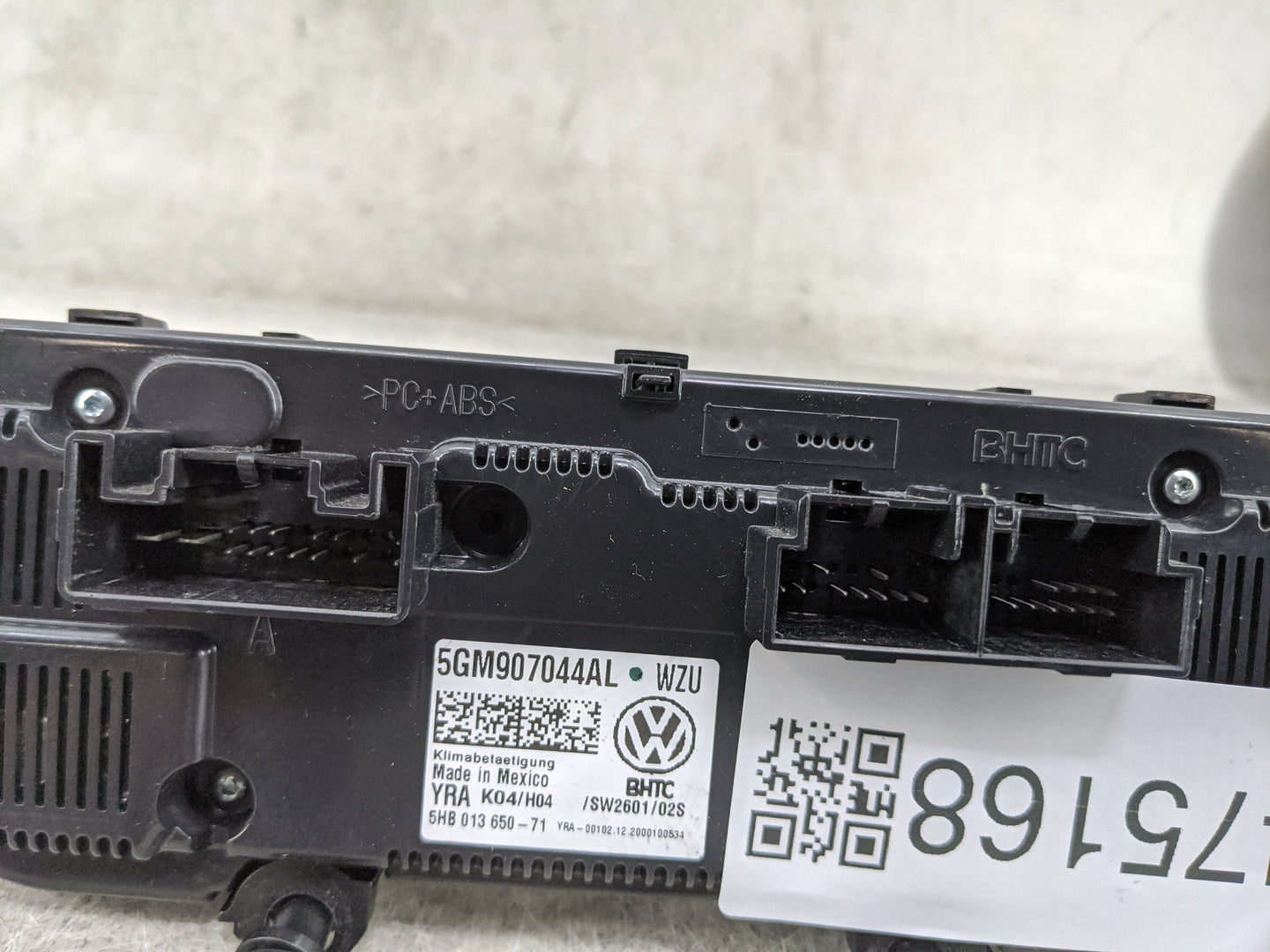 2024 Volkswagen Jetta Climate Control Module Temperature AC/Heater Replacement P/N:5GM907044AL 5HB01365071 Fits OEM Used Aut