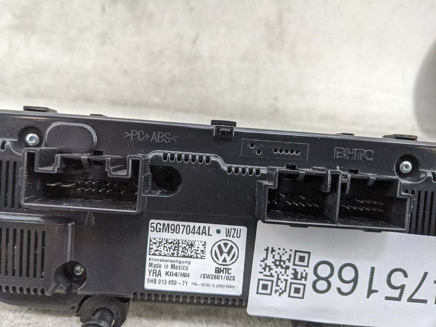 2024 Volkswagen Jetta Climate Control Module Temperature AC/Heater Replacement P/N:5GM907044AL 5HB01365071 Fits OEM Used Aut