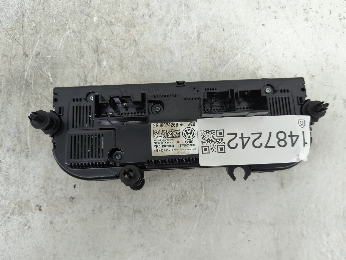 2024 Volkswagen Jetta Climate Control Module Temperature AC/Heater Replacement P/N:2GJ907426B 5HB013651-32 Fits OEM Used Aut