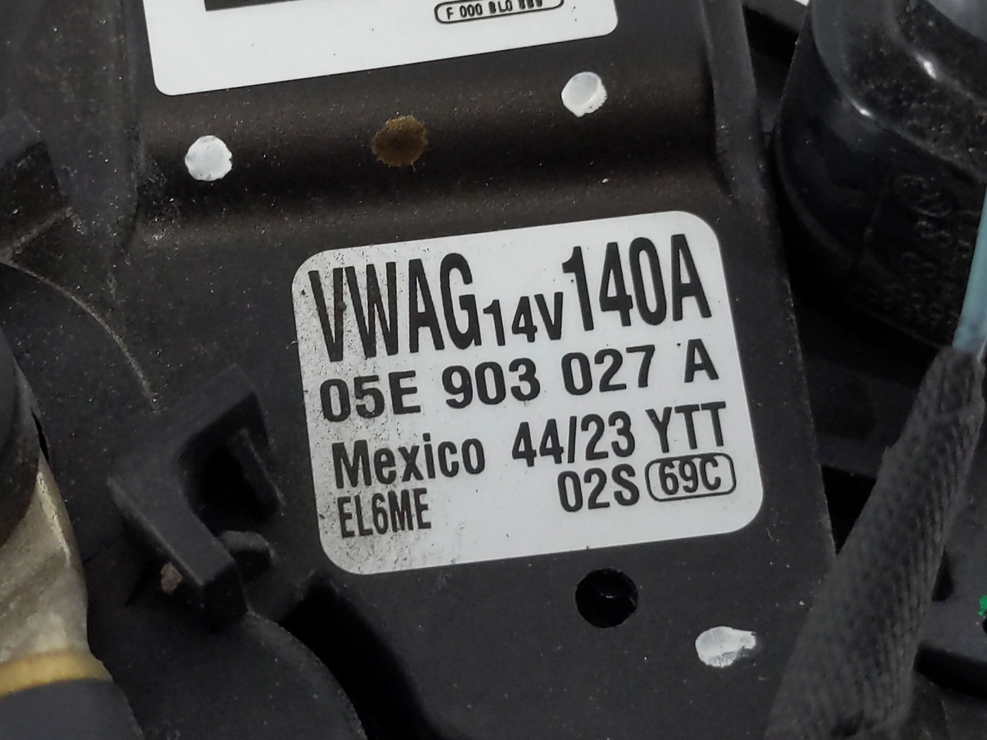 2024 Volkswagen Taos Alternator Replacement Generator Charging Assembly Engine OEM P/N:05E 903 027 A Fits OEM Used Auto Part