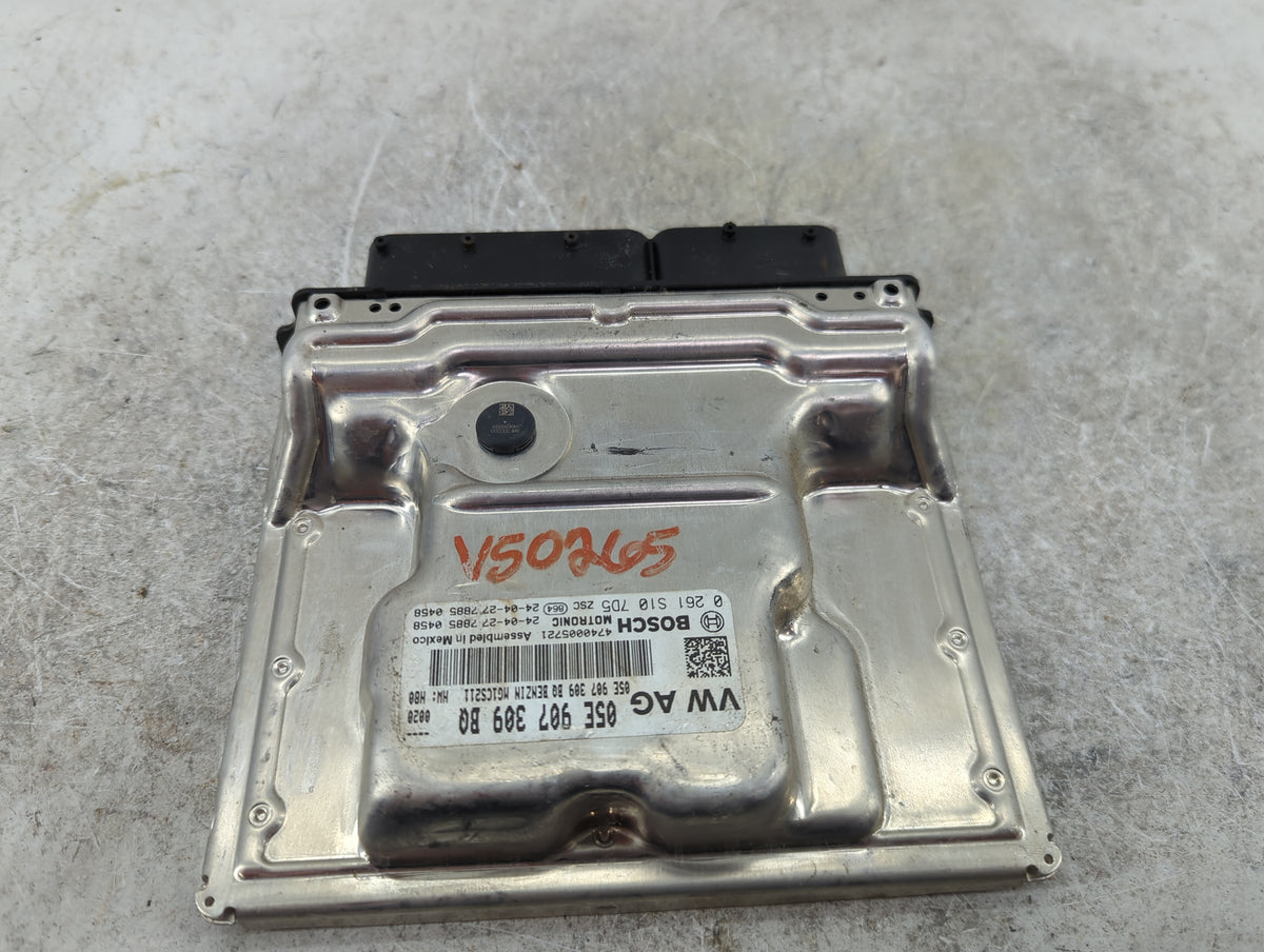 2024 Volkswagen Taos PCM Engine Control Computer ECU ECM PCU OEM P/N:05E907309BQ 0261S107D5, 4740005721 Fits OEM Used Auto P