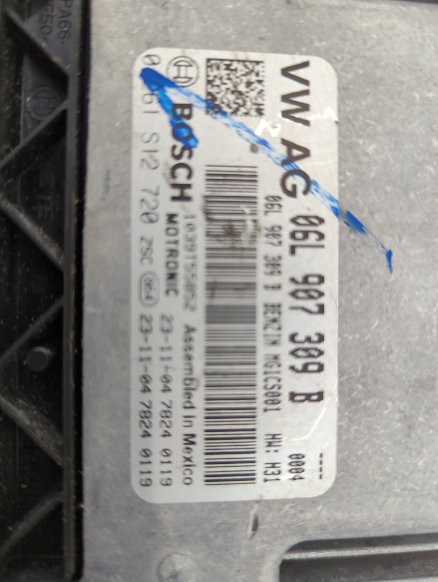 2024 Volkswagen Tiguan PCM Engine Control Computer ECU ECM PCU OEM P/N:06L907309B Fits OEM Used Auto Parts - Oemusedautopart