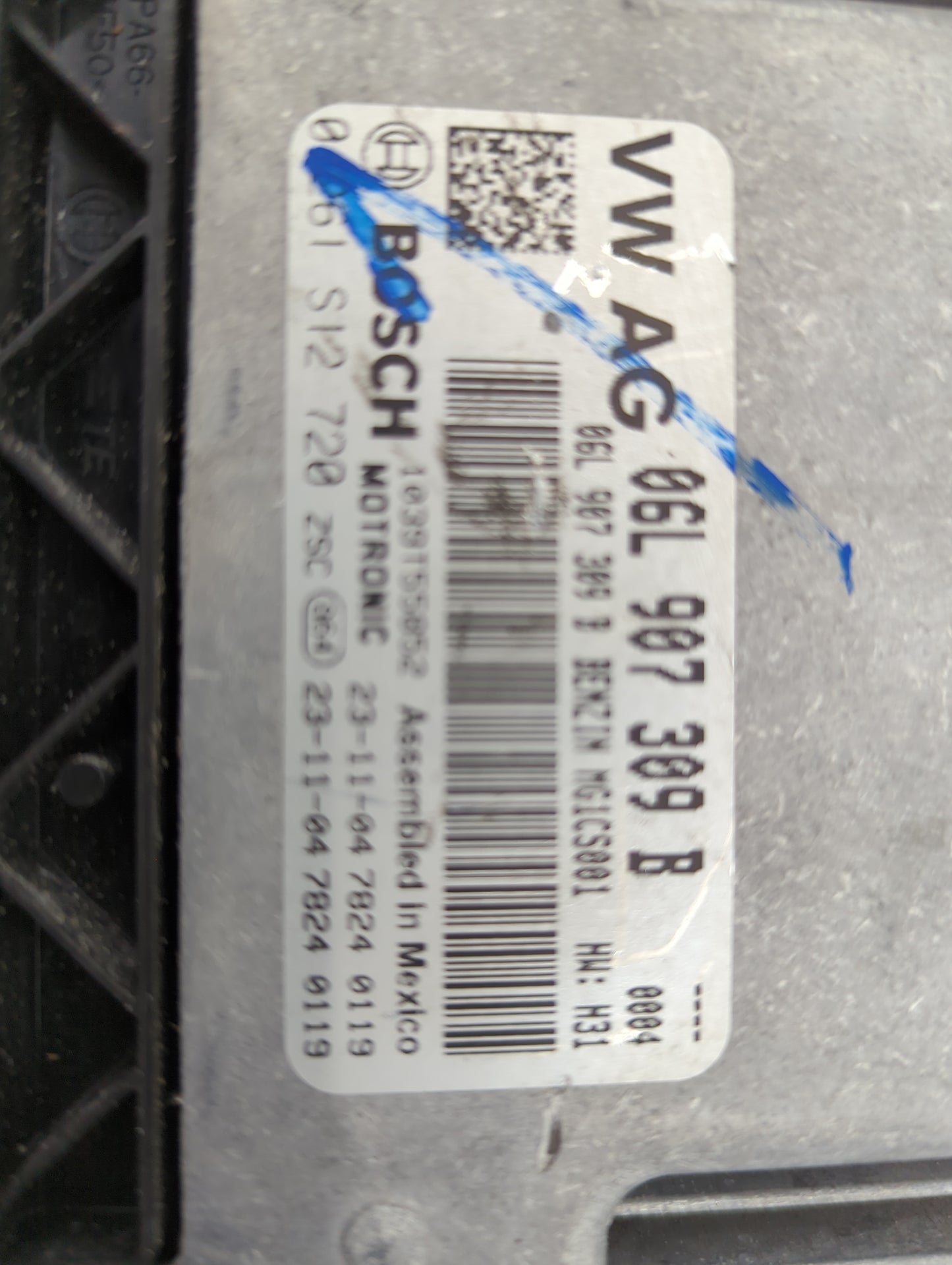 2024 Volkswagen Tiguan PCM Engine Control Computer ECU ECM PCU OEM P/N:06L907309B Fits OEM Used Auto Parts - Oemusedautopart
