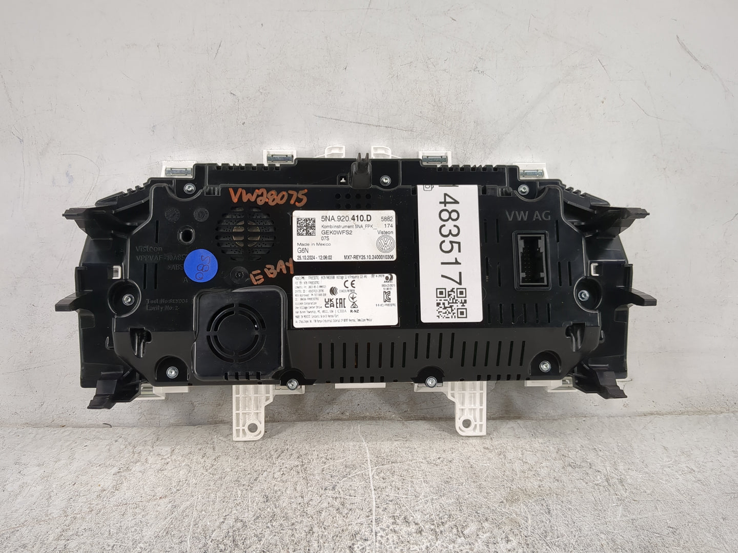 2024 Volkswagen Tiguan Instrument Cluster Speedometer Gauges P/N:5NA920410D GEK0WFS2, NT8-FPK8I5DTR2, FPK8I5DTR2 Miles: Fits