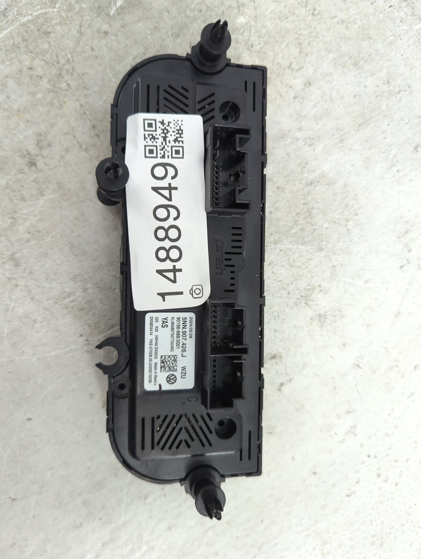 2024 Volkswagen Tiguan Climate Control Module Temperature AC/Heater Replacement P/N:5NN.907.426.J 5NN907426J Fits OEM Used A