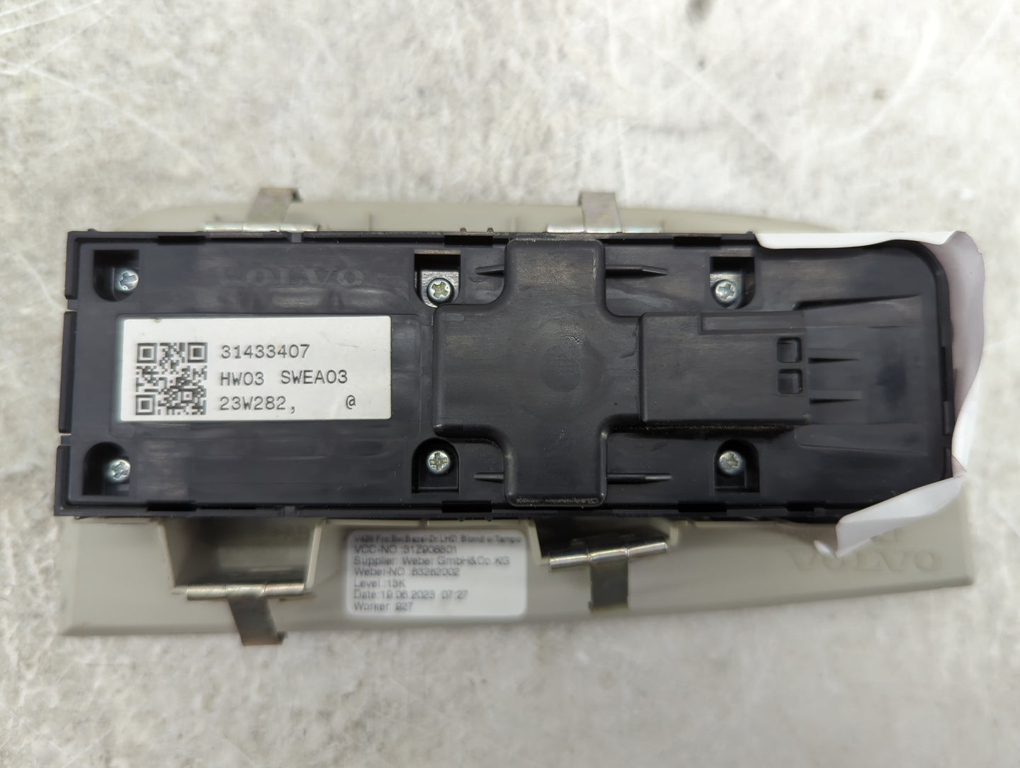 2024 Volvo S60 Master Power Window Switch Replacement Driver Side Left P/N:31433407 Fits OEM Used Auto Parts - Oemusedautopa