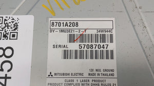 2002 Mitsubishi Mirage Radio AM FM Cd Player Receiver Replacement P/N:8701A208 MR587258 Fits 2003 2004 2005 2006 2007 OEM Used Auto Parts