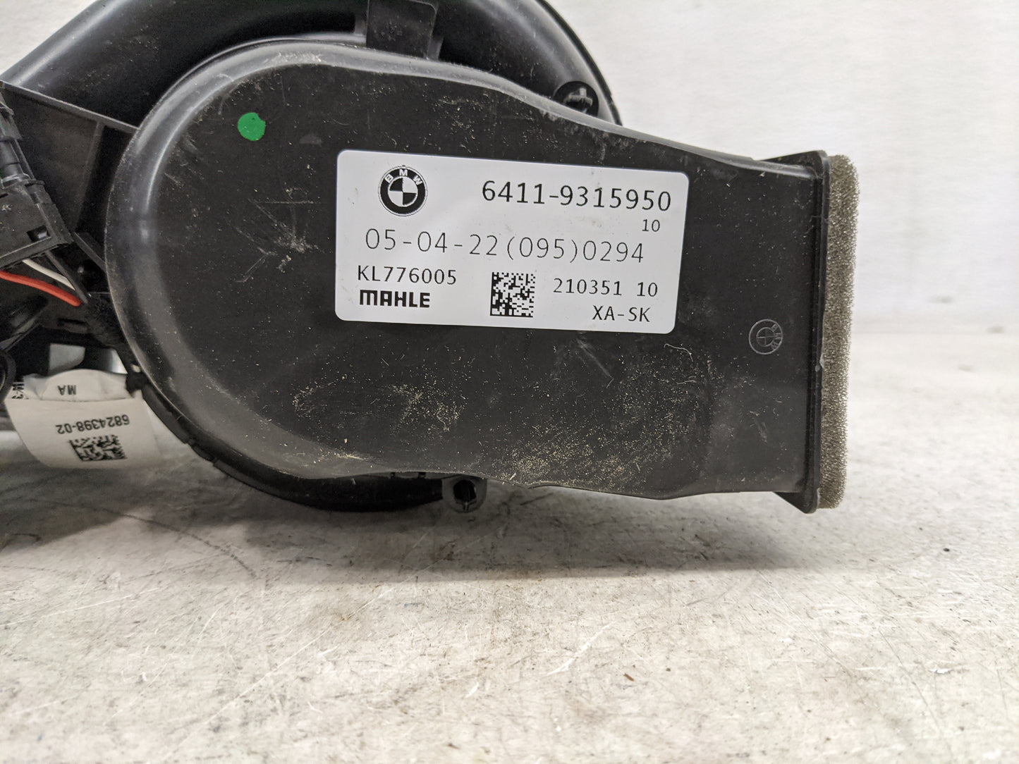 2019-2022 Bmw X5 Heater AC Blower Motor P/N:6411-9315950 64119315950 Fits Fits 2019 2020 2021 2022 OEM Used Auto Parts - Oem