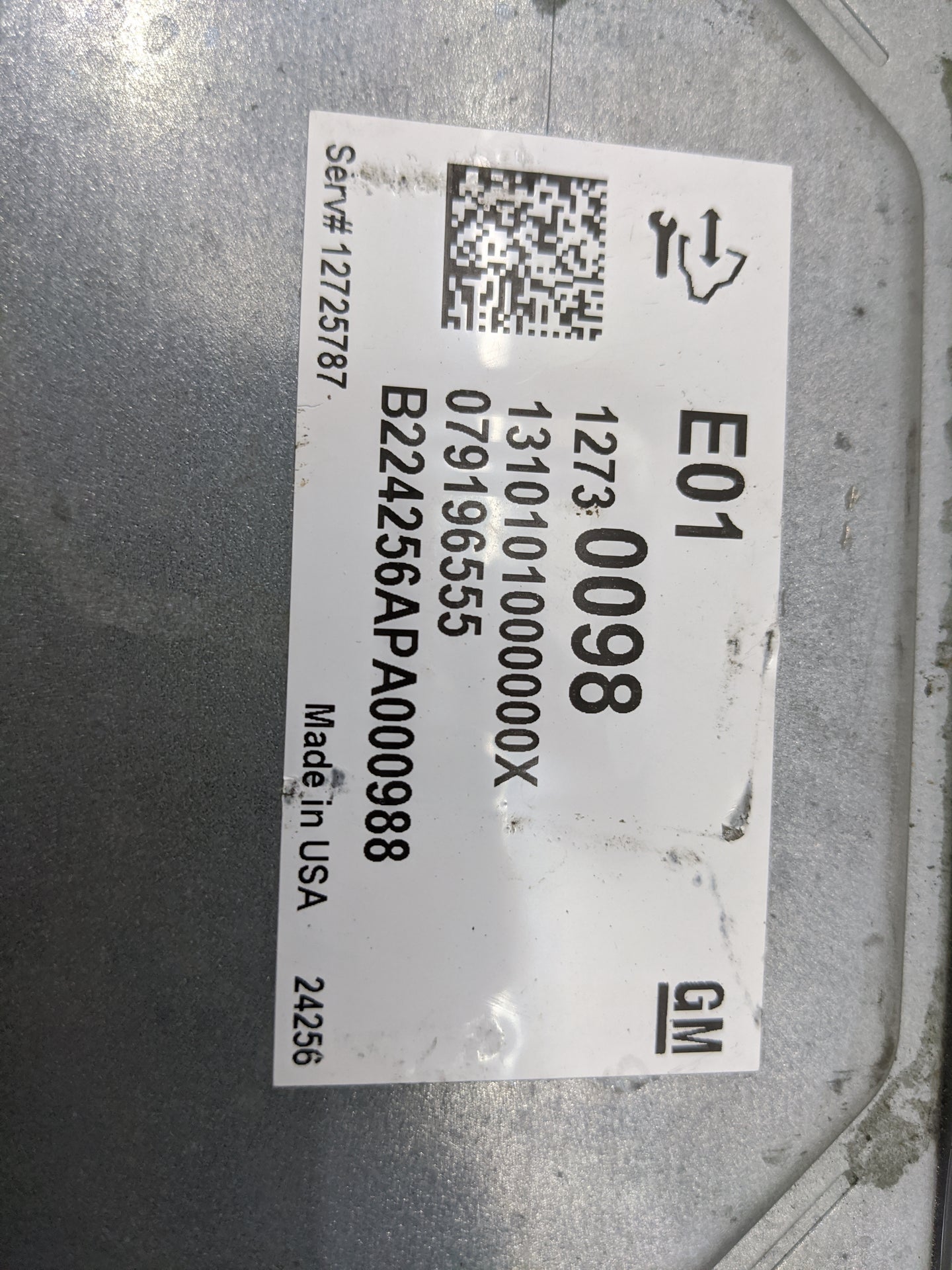 2025 Buick Encore PCM Engine Control Computer ECU ECM PCU OEM P/N:12730098 12725787, B224256APA000988, 13101010000000X Fits 