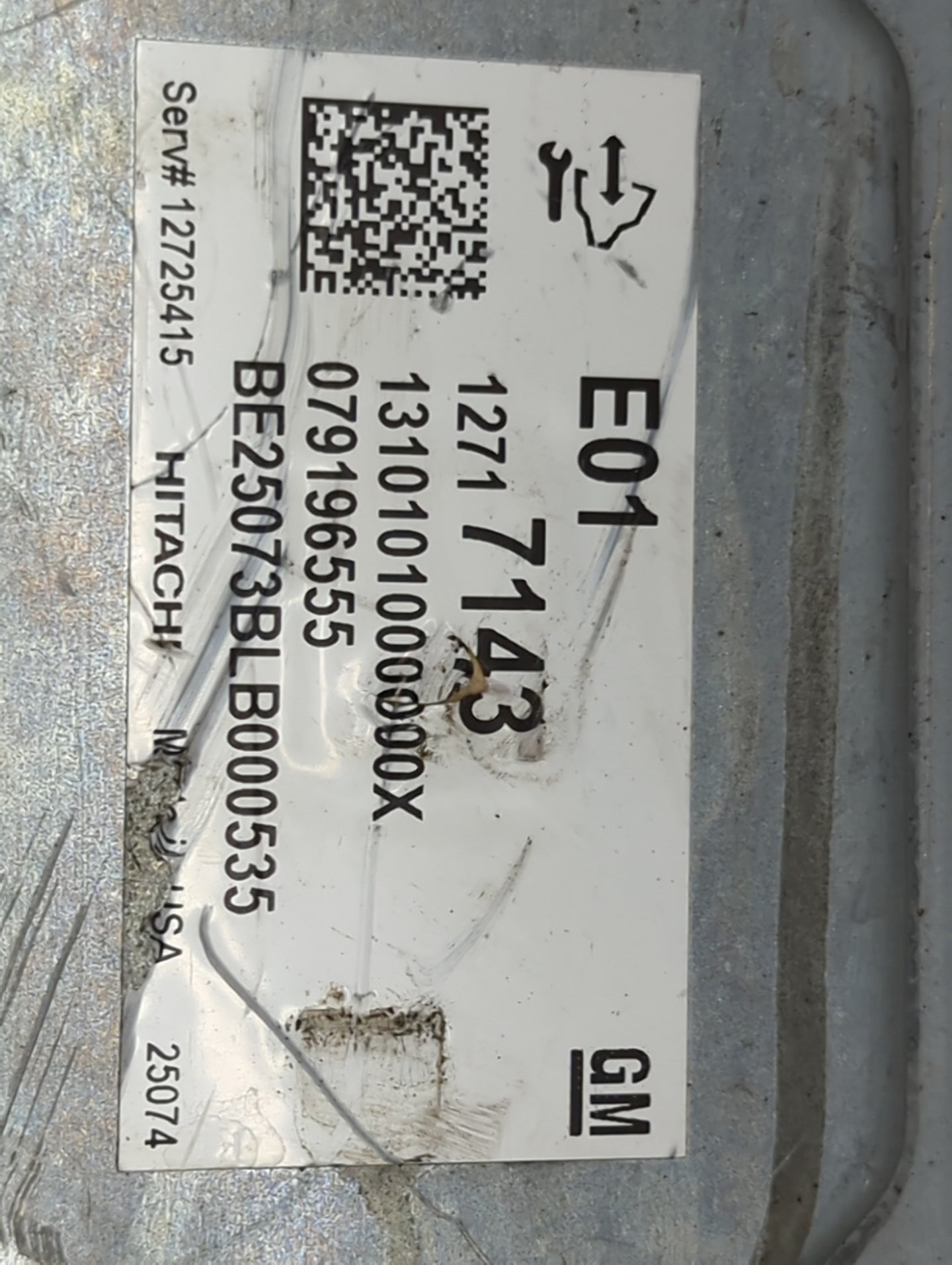 2025 Chevrolet Colorado PCM Engine Control Computer ECU ECM PCU OEM P/N:12717143 13101010000X, 0791965555, BE25073BLB000535 
