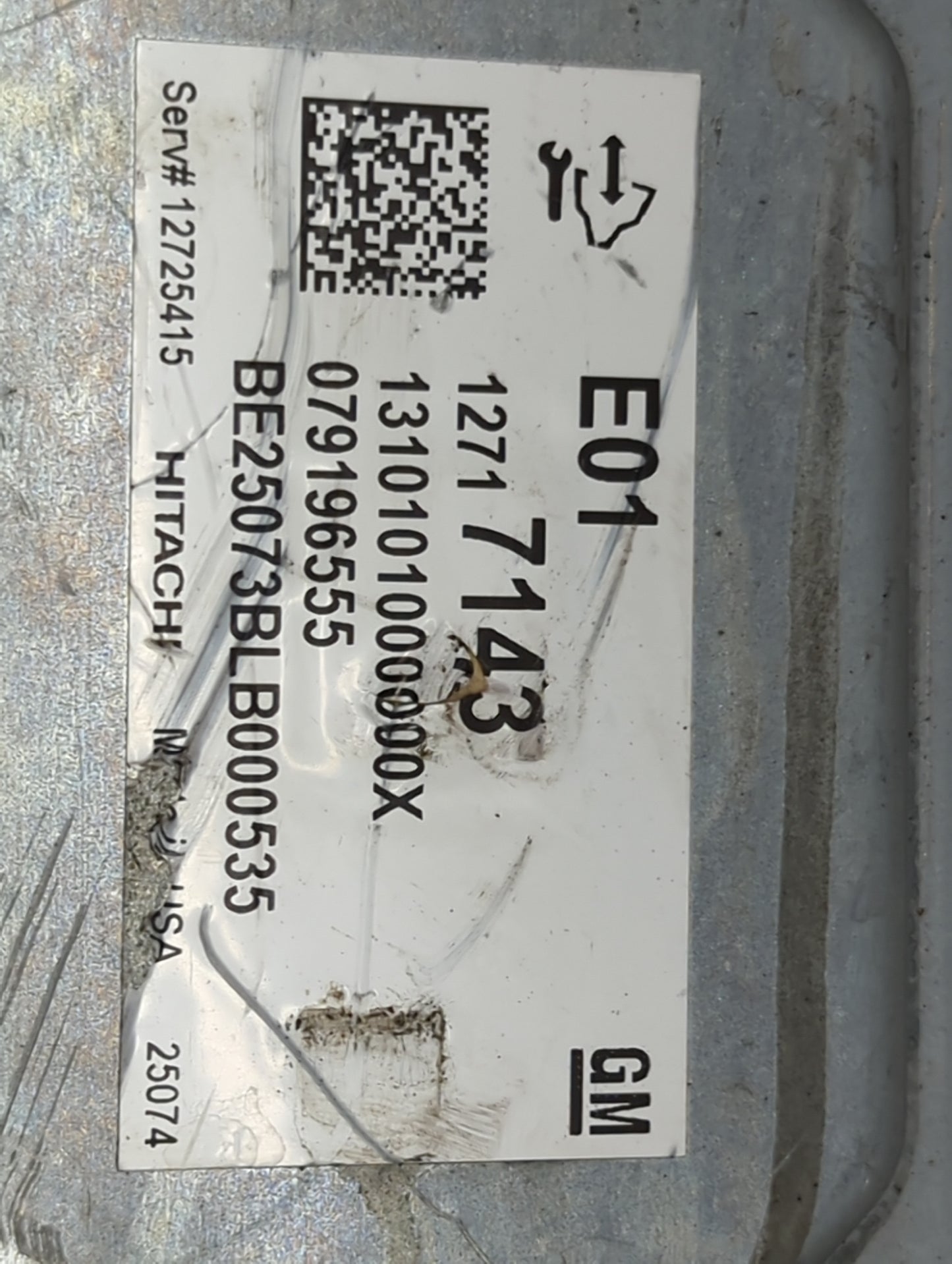 2025 Chevrolet Colorado PCM Engine Control Computer ECU ECM PCU OEM P/N:12717143 13101010000X, 0791965555, BE25073BLB000535 